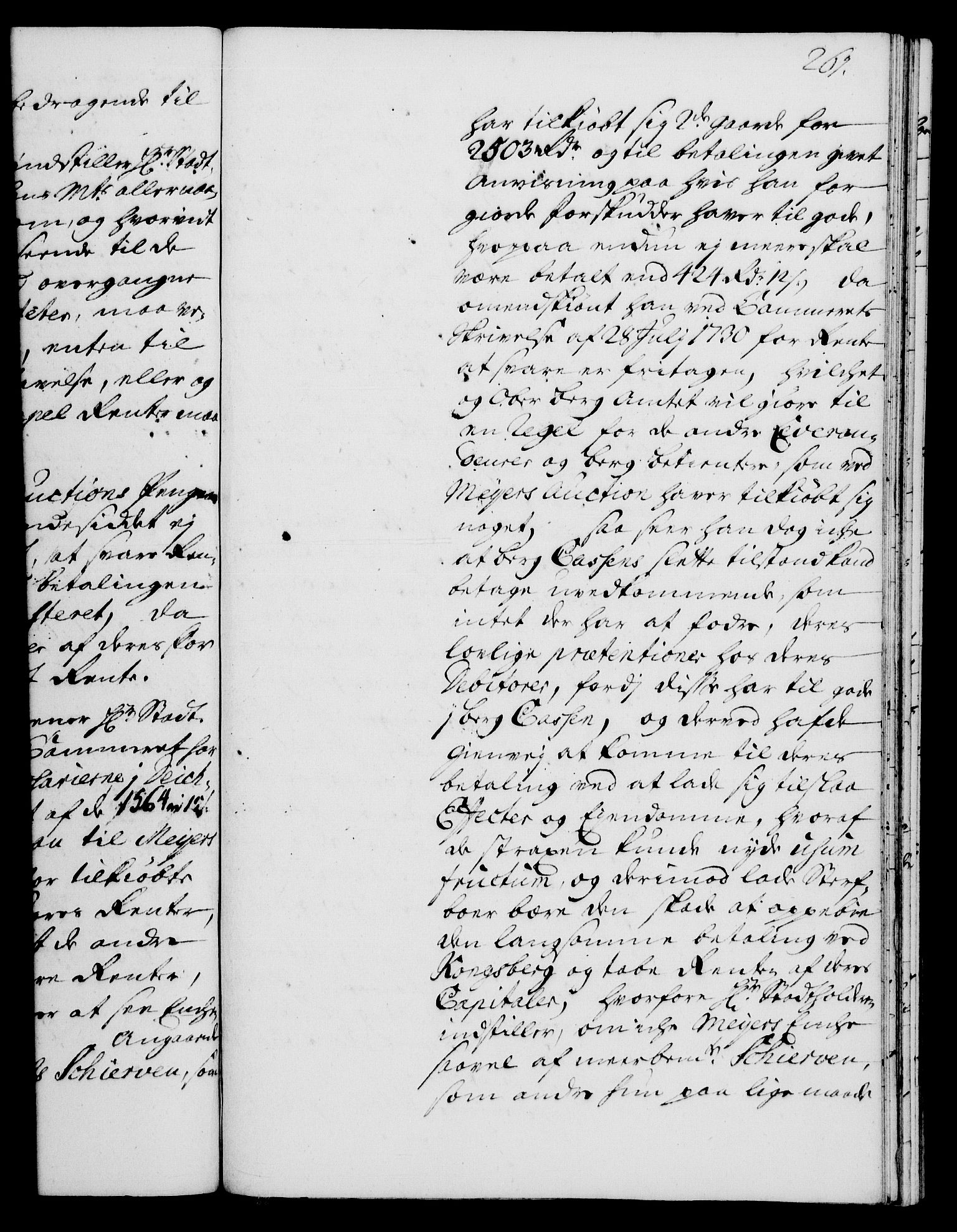 Rentekammeret, Kammerkanselliet, RA/EA-3111/G/Gh/Gha/L0014: Norsk ekstraktmemorialprotokoll. Merket RK 53.59, 1731-1732, p. 261