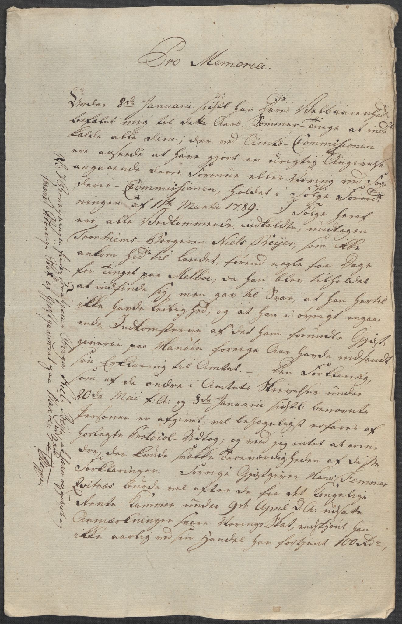 Rentekammeret inntil 1814, Reviderte regnskaper, Mindre regnskaper, AV/RA-EA-4068/Rf/Rfe/L0055: Vesterålen, Andenes og Lofoten fogderi, 1789, p. 14