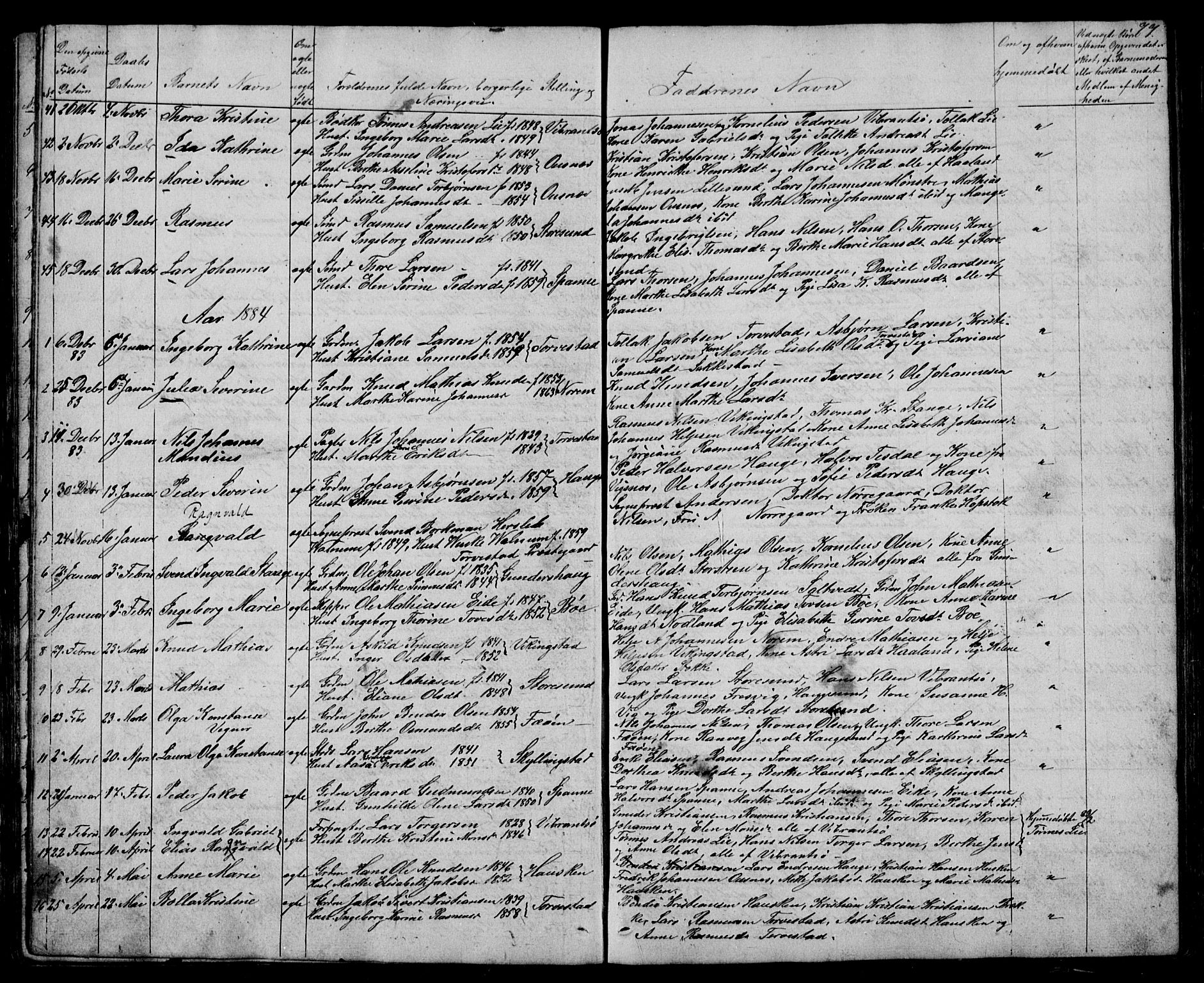 Torvastad sokneprestkontor, SAST/A -101857/H/Ha/Hab/L0003: Parish register (copy) no. B 3, 1850-1900, p. 77