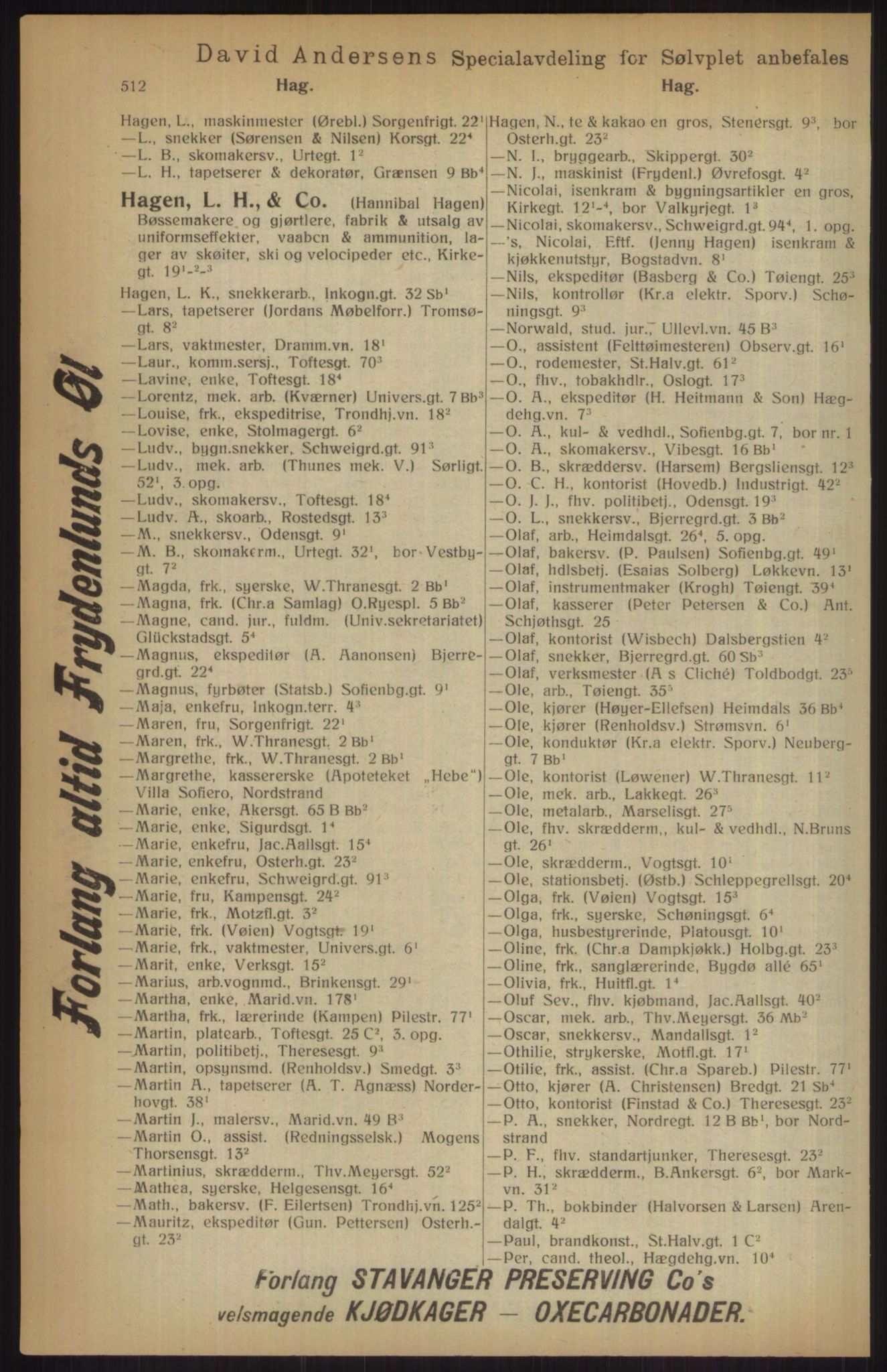 Kristiania/Oslo adressebok, PUBL/-, 1915, p. 512