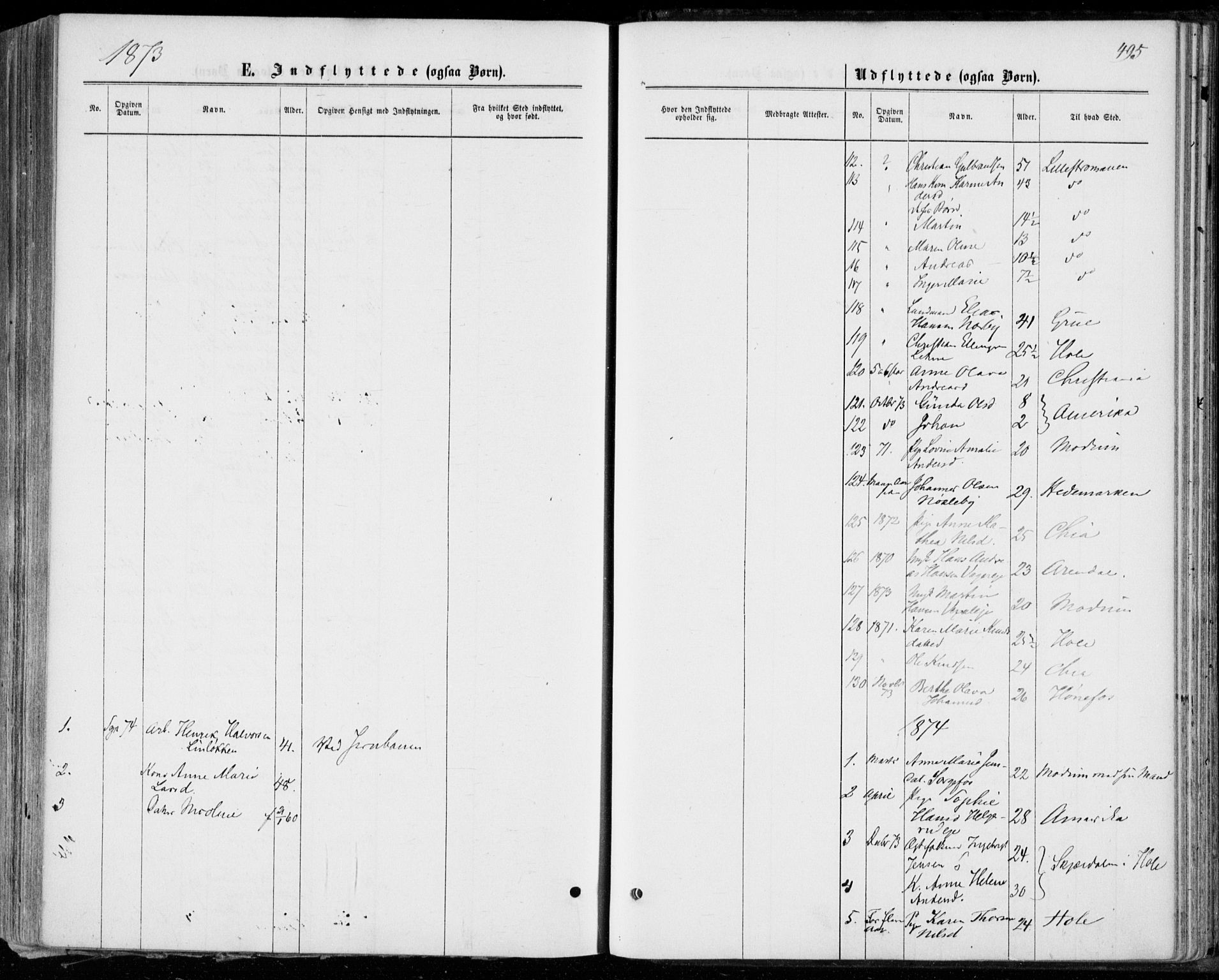Norderhov kirkebøker, SAKO/A-237/F/Fa/L0013: Parish register (official) no. 13, 1866-1874, p. 495