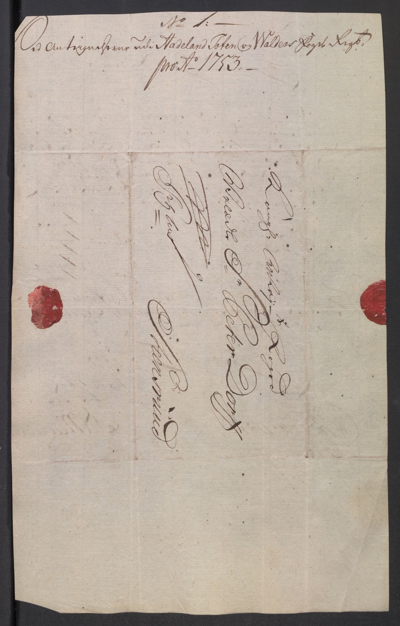 Rentekammeret inntil 1814, Reviderte regnskaper, Fogderegnskap, RA/EA-4092/R18/L1349: Fogderegnskap Hadeland, Toten og Valdres, 1752-1753, p. 731