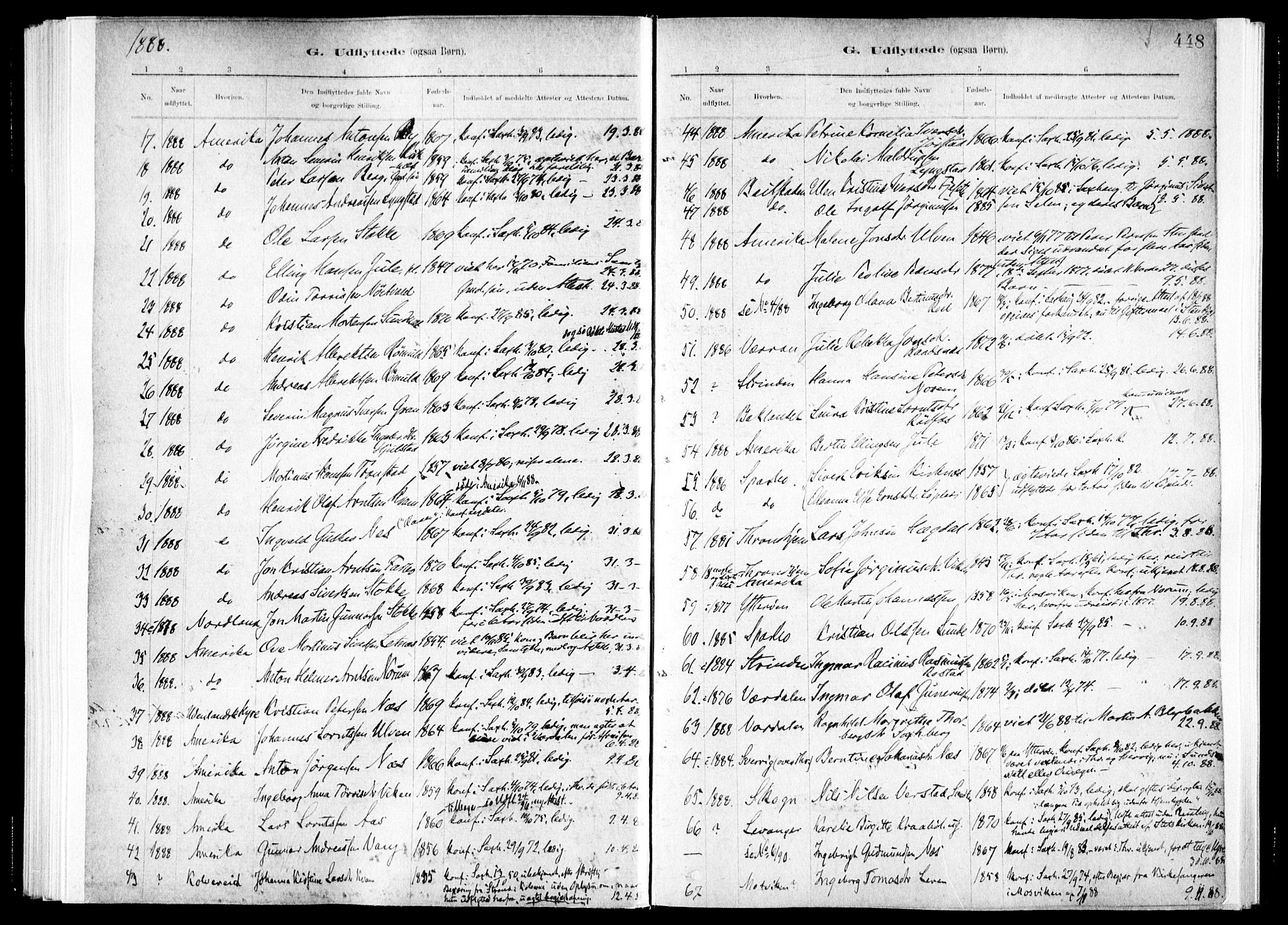 Ministerialprotokoller, klokkerbøker og fødselsregistre - Nord-Trøndelag, SAT/A-1458/730/L0285: Parish register (official) no. 730A10, 1879-1914, p. 448