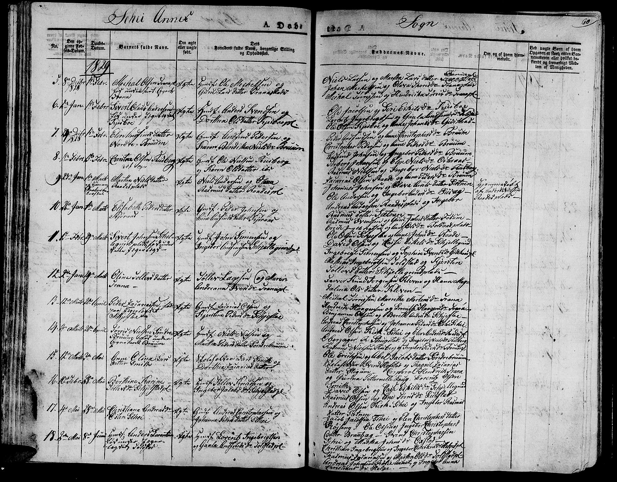 Ministerialprotokoller, klokkerbøker og fødselsregistre - Nord-Trøndelag, SAT/A-1458/735/L0336: Parish register (official) no. 735A05 /2, 1825-1835, p. 60