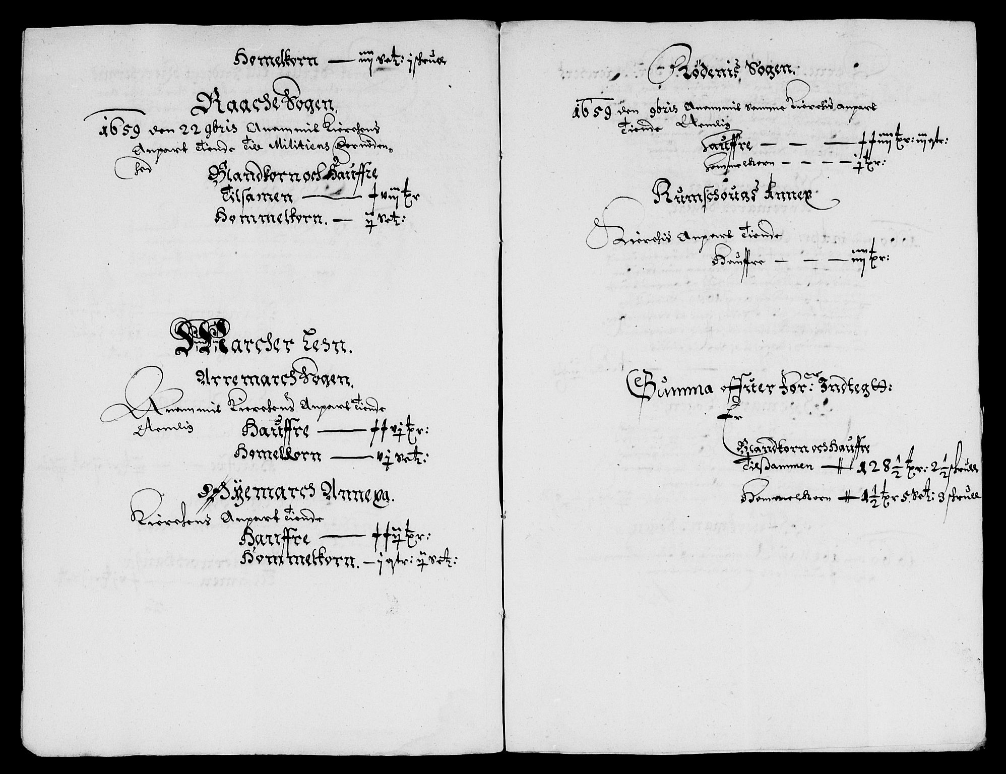 Rentekammeret inntil 1814, Reviderte regnskaper, Lensregnskaper, AV/RA-EA-5023/R/Rb/Rbb/L0008: Idd og Marker len, 1659-1662