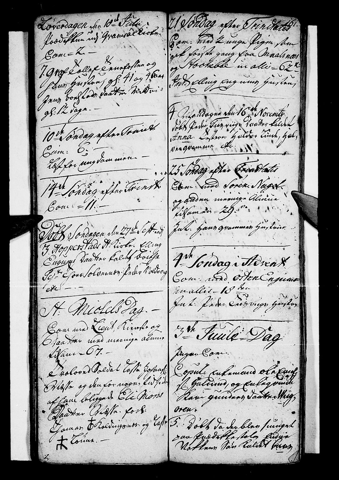 Vik sokneprestembete, SAB/A-81501: Parish register (official) no. A 1 /4, 1727-1740, p. 161