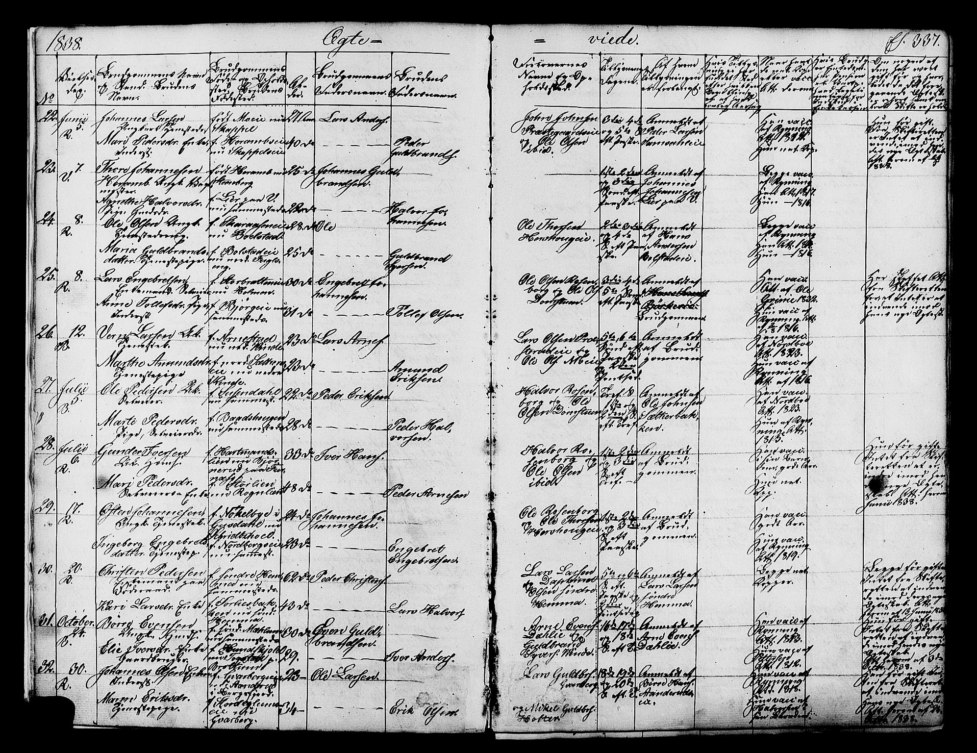 Ringsaker prestekontor, SAH/PREST-014/K/Ka/L0008: Parish register (official) no. 8, 1837-1850, p. 337