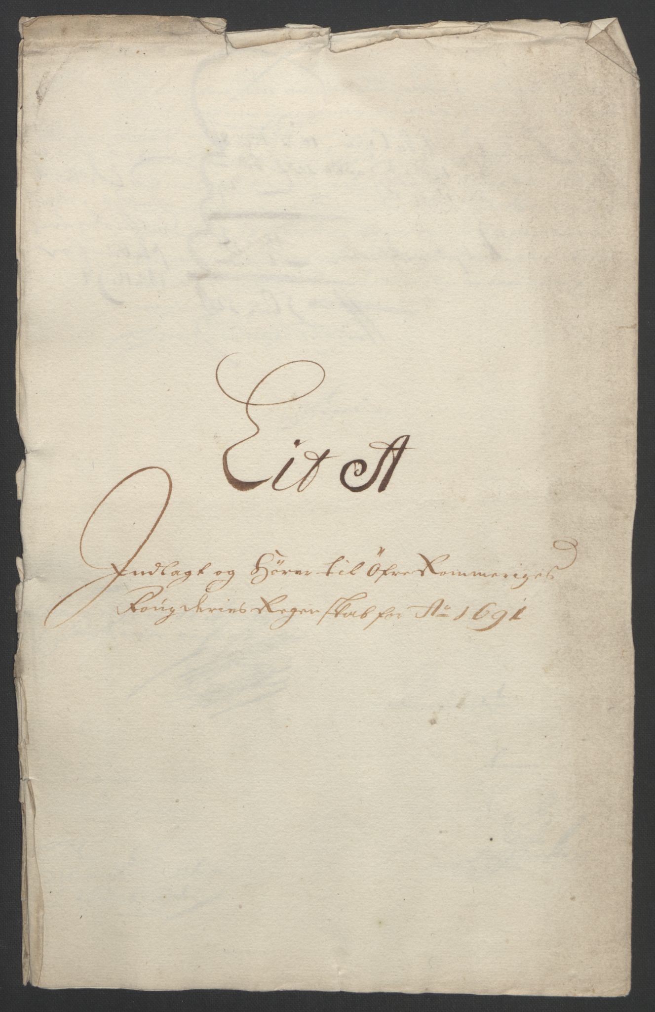 Rentekammeret inntil 1814, Reviderte regnskaper, Fogderegnskap, RA/EA-4092/R12/L0703: Fogderegnskap Øvre Romerike, 1691, p. 8