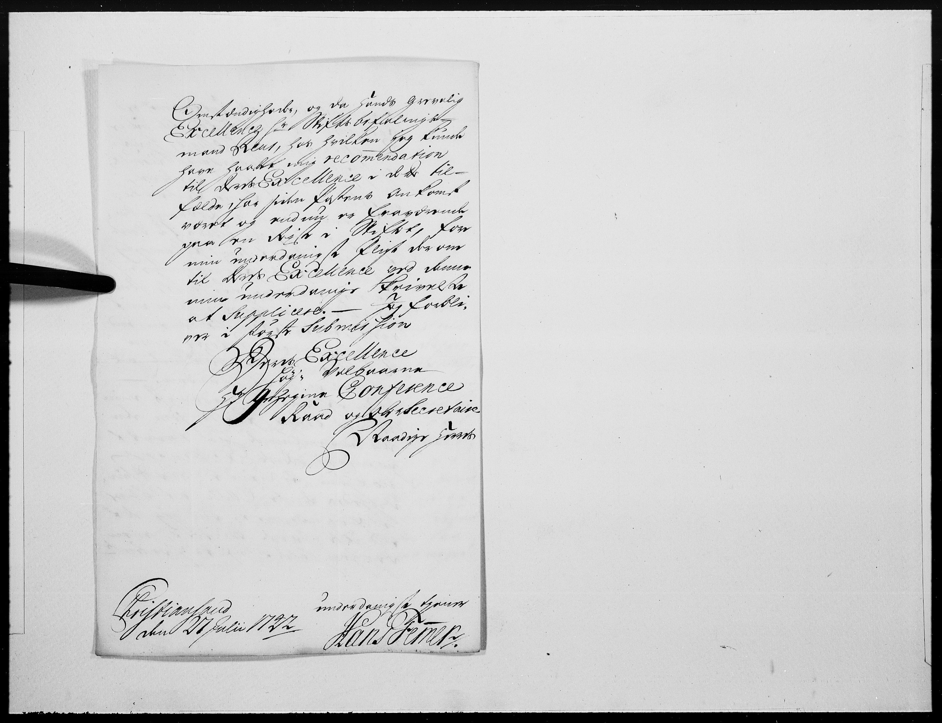 Danske Kanselli 1572-1799, AV/RA-EA-3023/F/Fc/Fcc/Fcca/L0136: Norske innlegg 1572-1799, 1742, p. 203