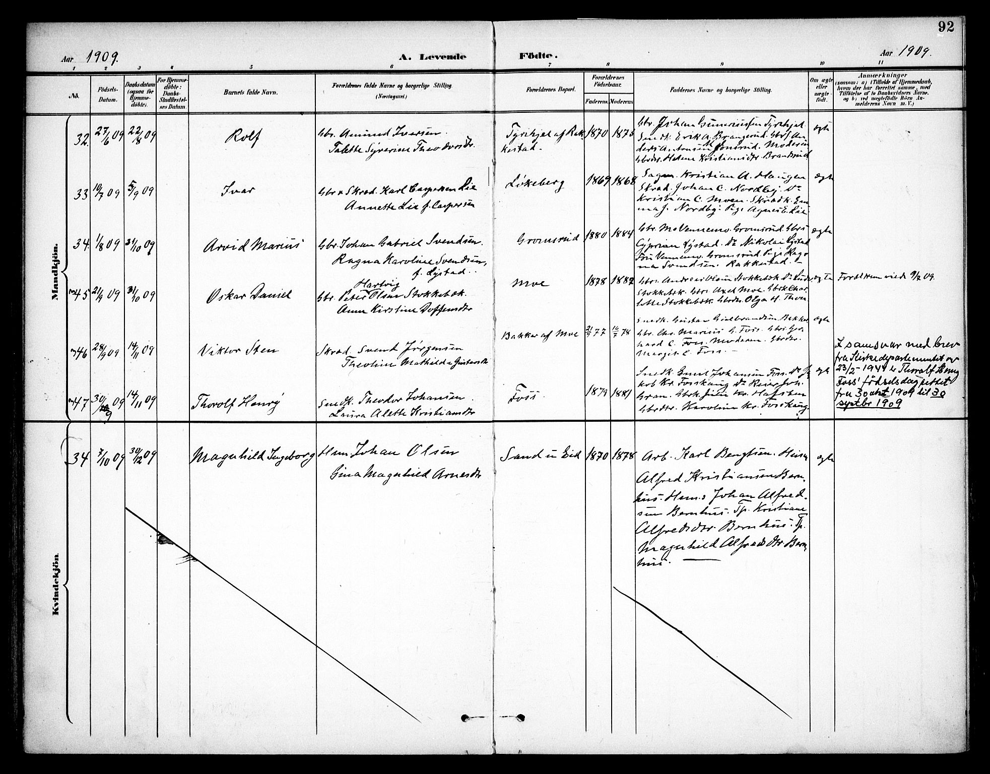 Høland prestekontor Kirkebøker, AV/SAO-A-10346a/F/Fa/L0015: Parish register (official) no. I 15, 1897-1912, p. 92