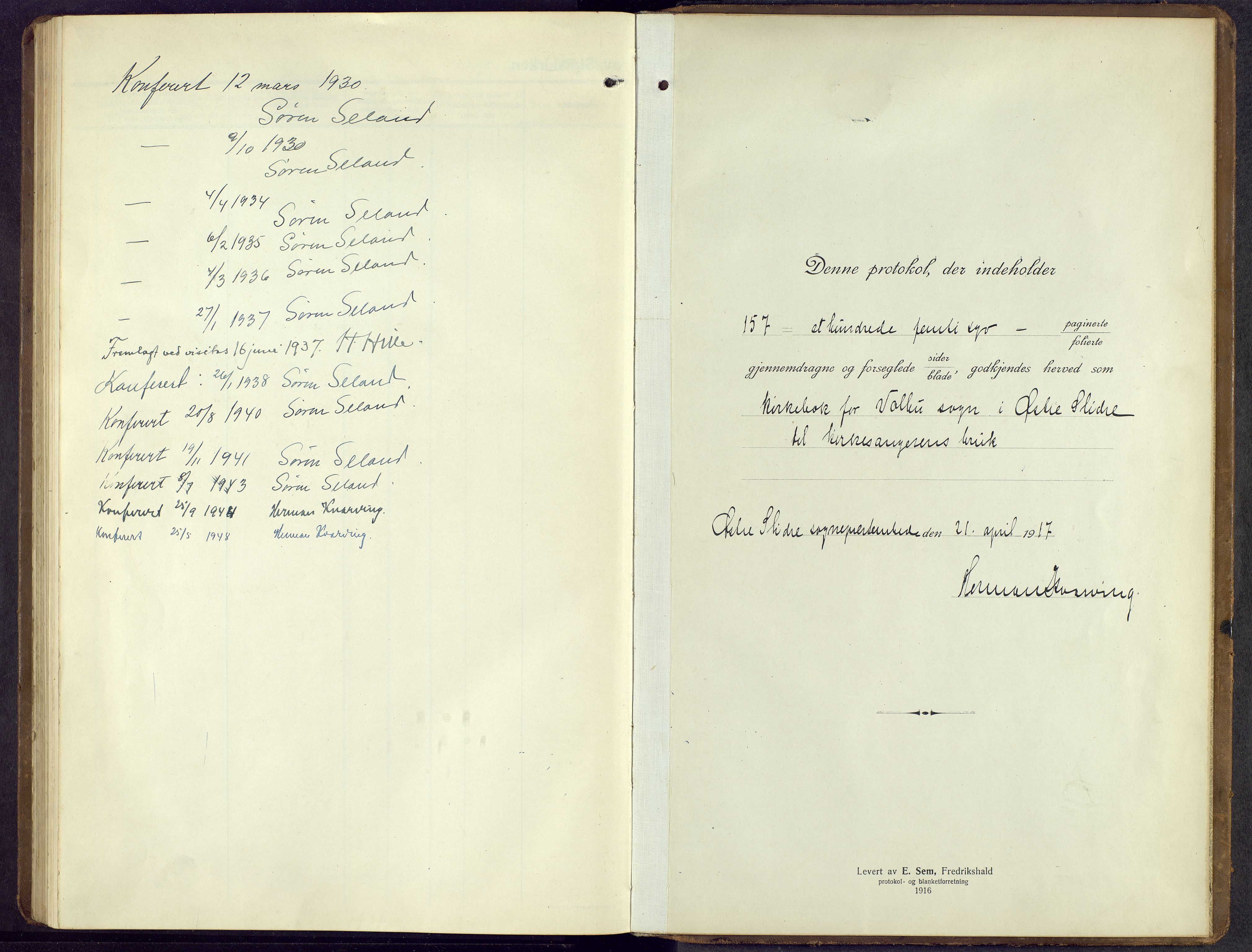 Øystre Slidre prestekontor, SAH/PREST-138/H/Ha/Hab/L0009: Parish register (copy) no. 9, 1917-1952
