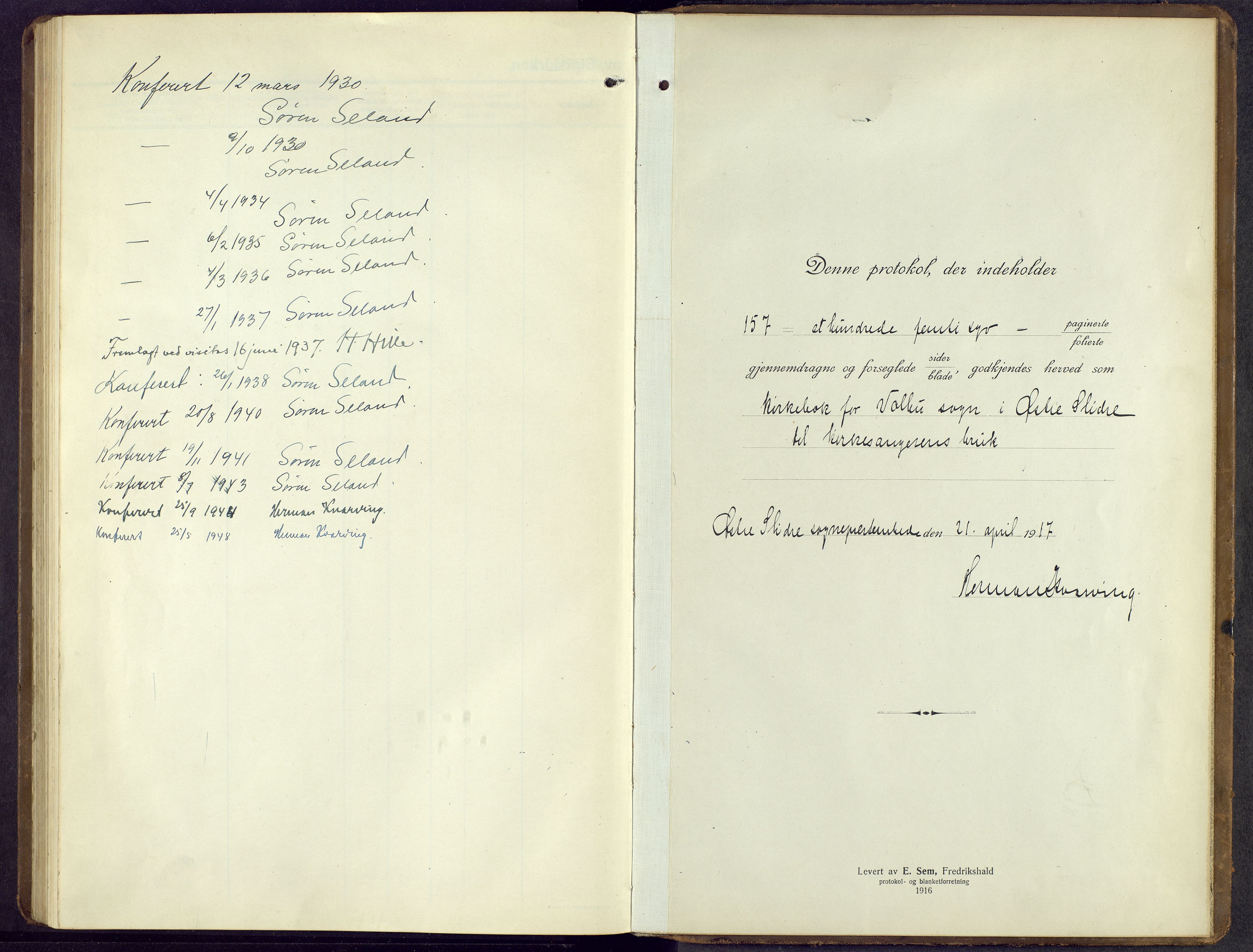 Øystre Slidre prestekontor, AV/SAH-PREST-138/H/Ha/Hab/L0009: Parish register (copy) no. 9, 1917-1952