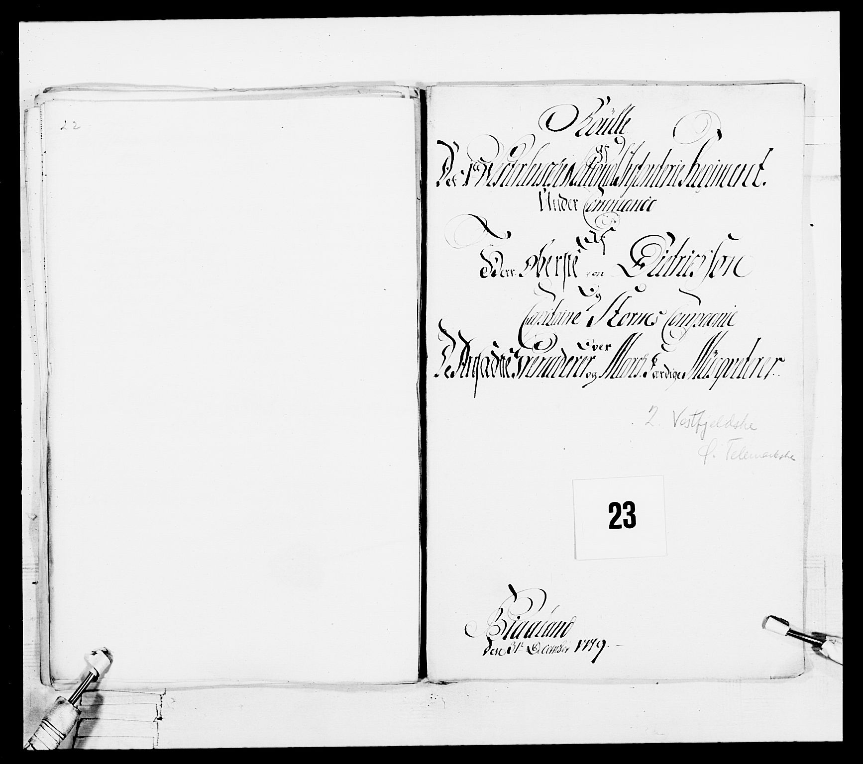 Generalitets- og kommissariatskollegiet, Det kongelige norske kommissariatskollegium, RA/EA-5420/E/Eh/L0102: 1. Vesterlenske nasjonale infanteriregiment, 1778-1780, p. 131