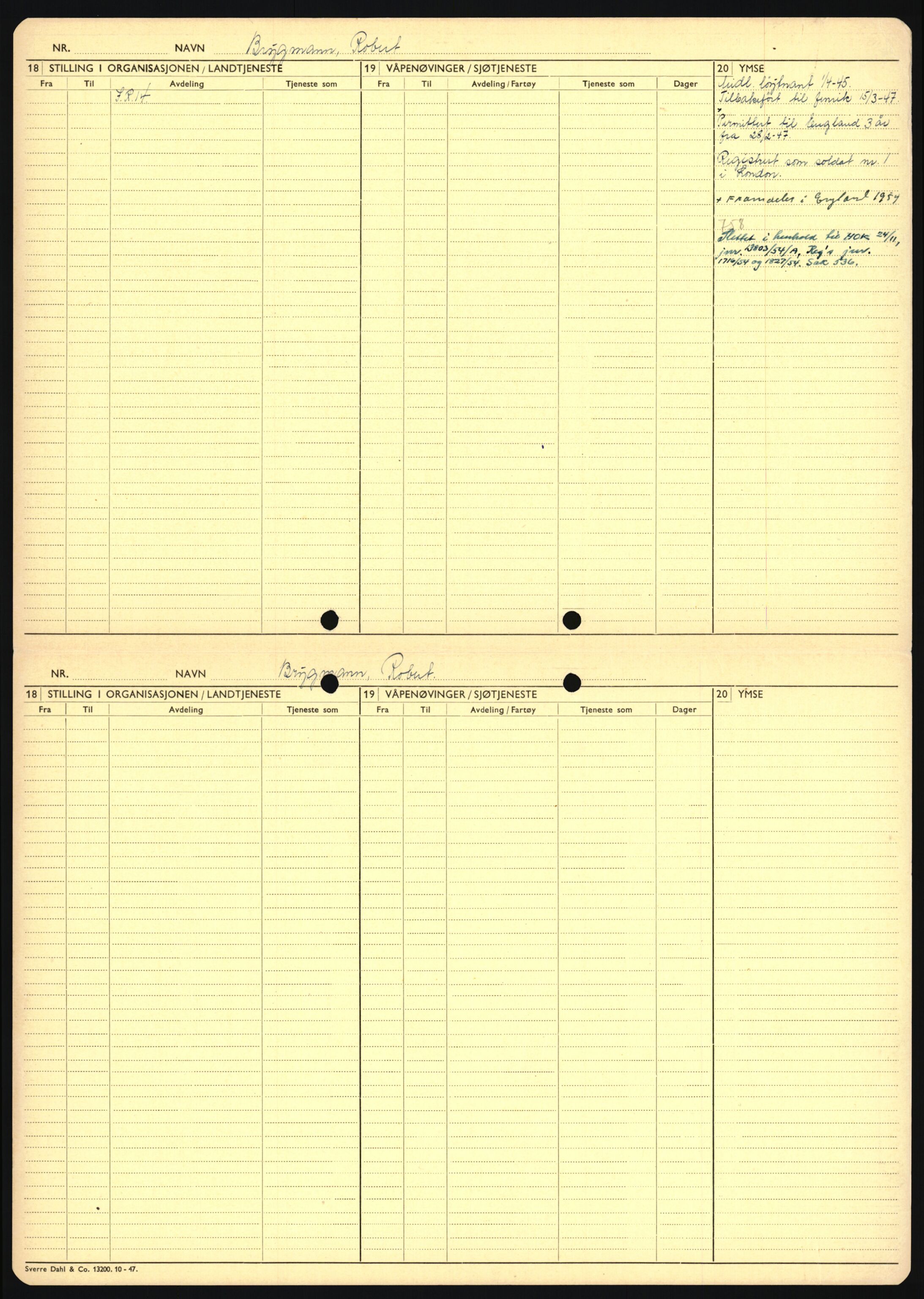 Forsvaret, Sør-Hålogaland landforsvar, AV/RA-RAFA-2552/P/Pa/L0303: Personellmapper for slettet personell, yrkesbefal og vernepliktig befal, født 1917-1920, 1936-1980, p. 467