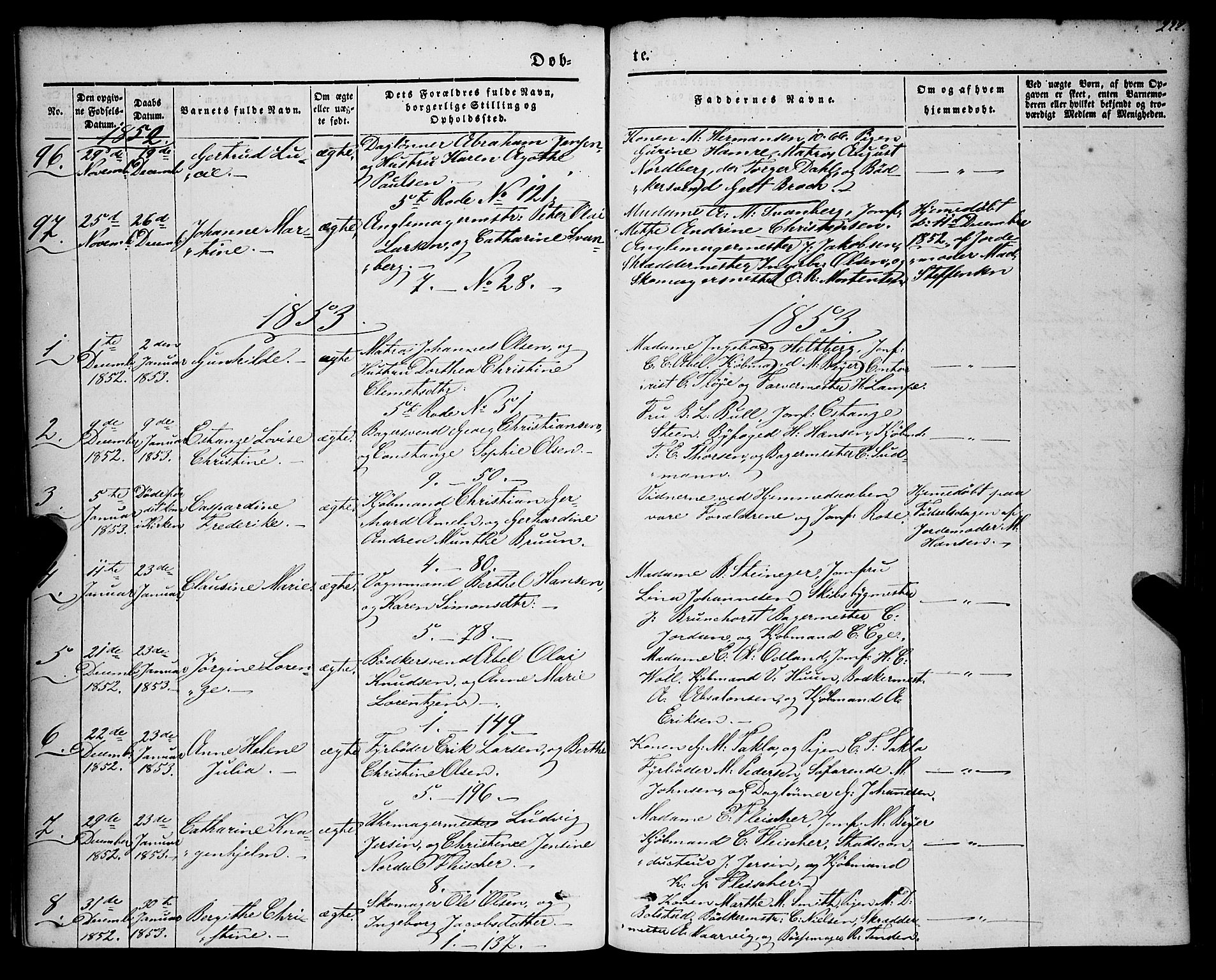 Nykirken Sokneprestembete, SAB/A-77101/H/Haa/L0014: Parish register (official) no. B 1, 1844-1858, p. 228