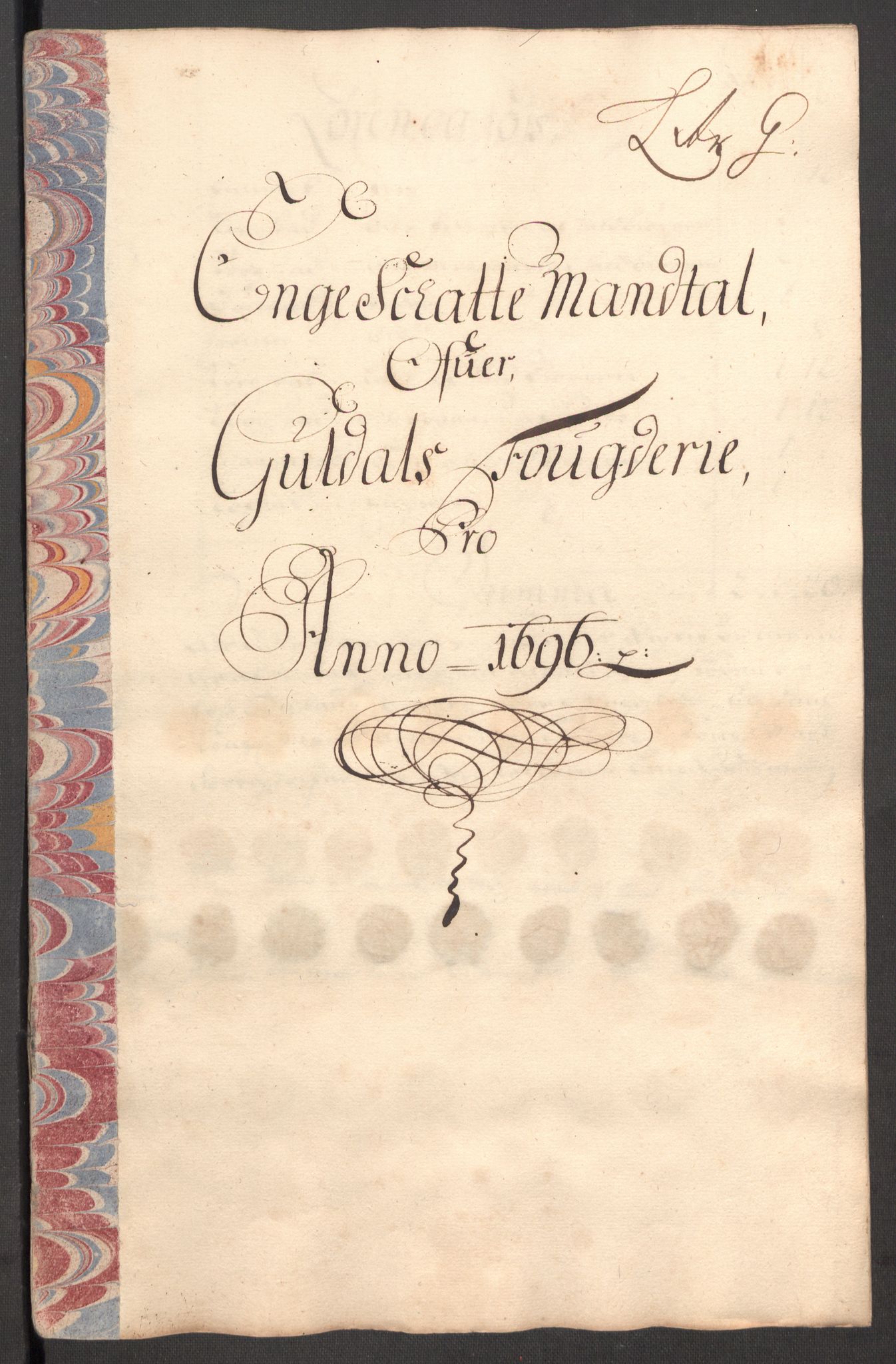 Rentekammeret inntil 1814, Reviderte regnskaper, Fogderegnskap, RA/EA-4092/R60/L3946: Fogderegnskap Orkdal og Gauldal, 1696, p. 353