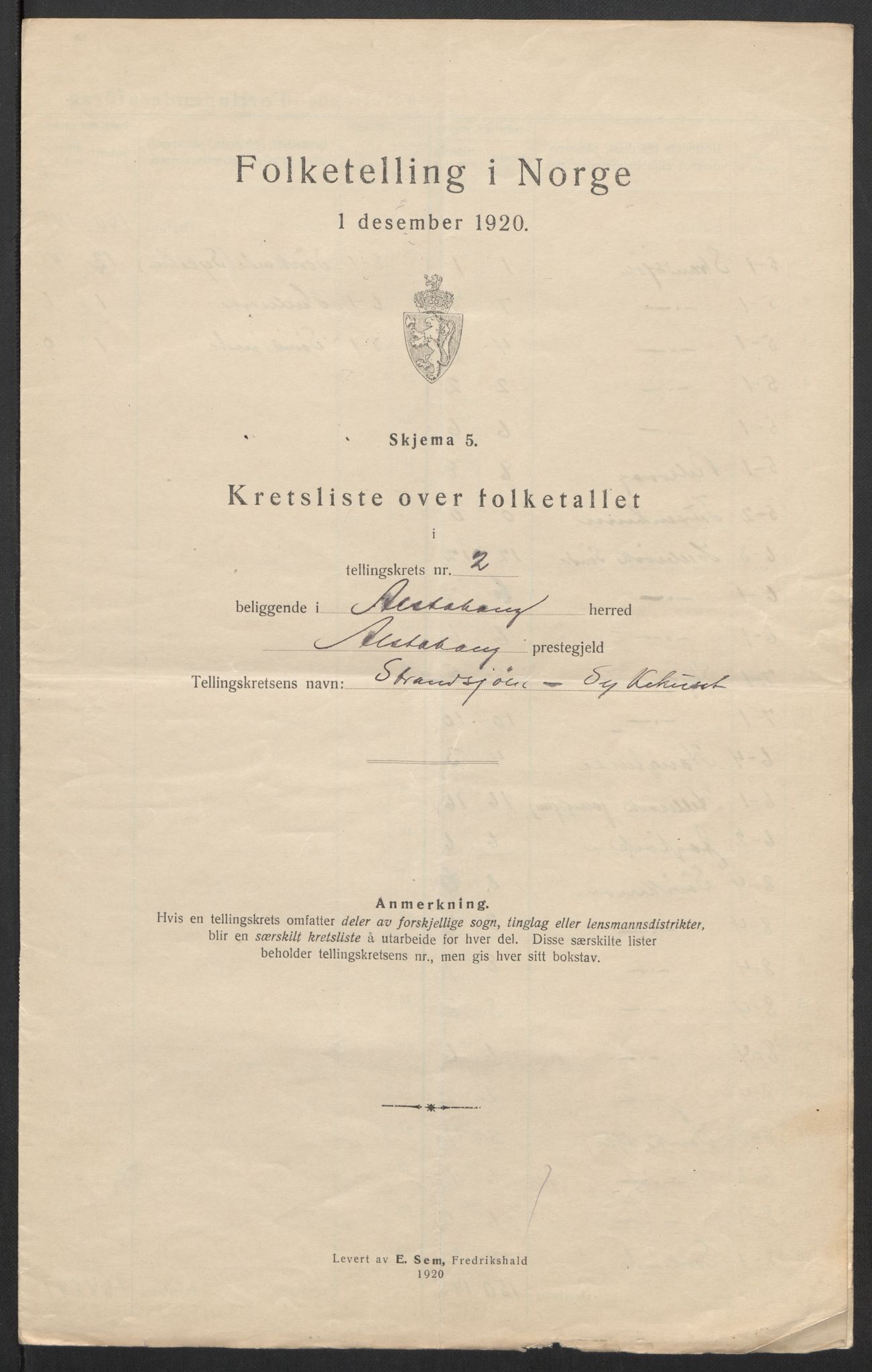 SAT, 1920 census for Alstahaug, 1920, p. 10