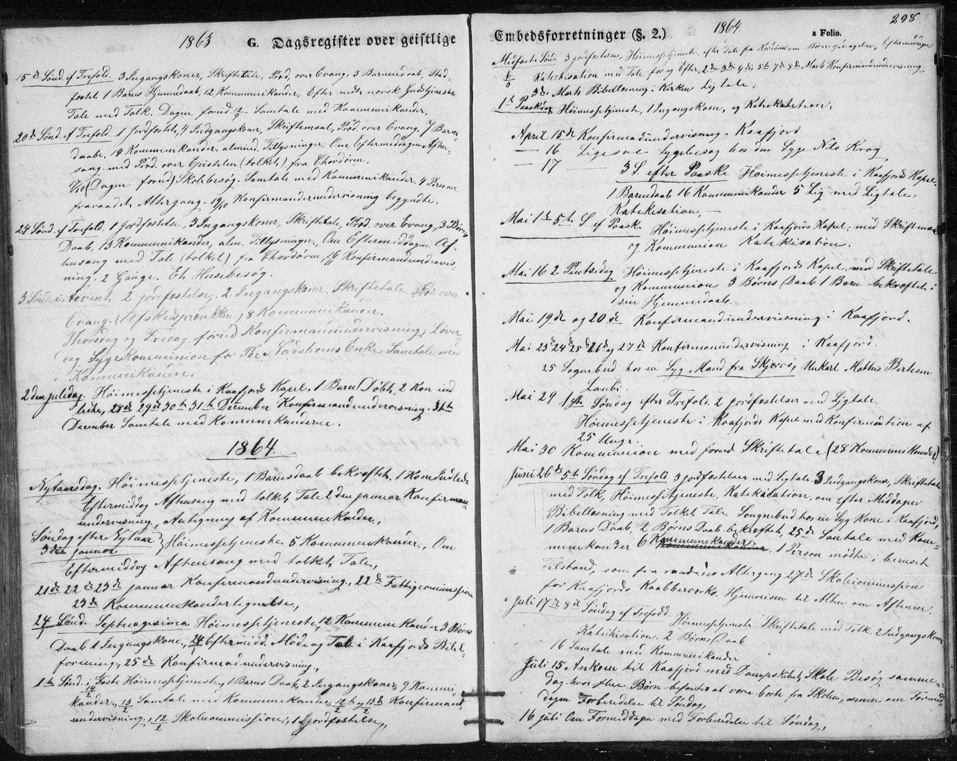 Alta sokneprestkontor, SATØ/S-1338/H/Hb/L0002.klokk: Parish register (copy) no. 2, 1856-1880, p. 298