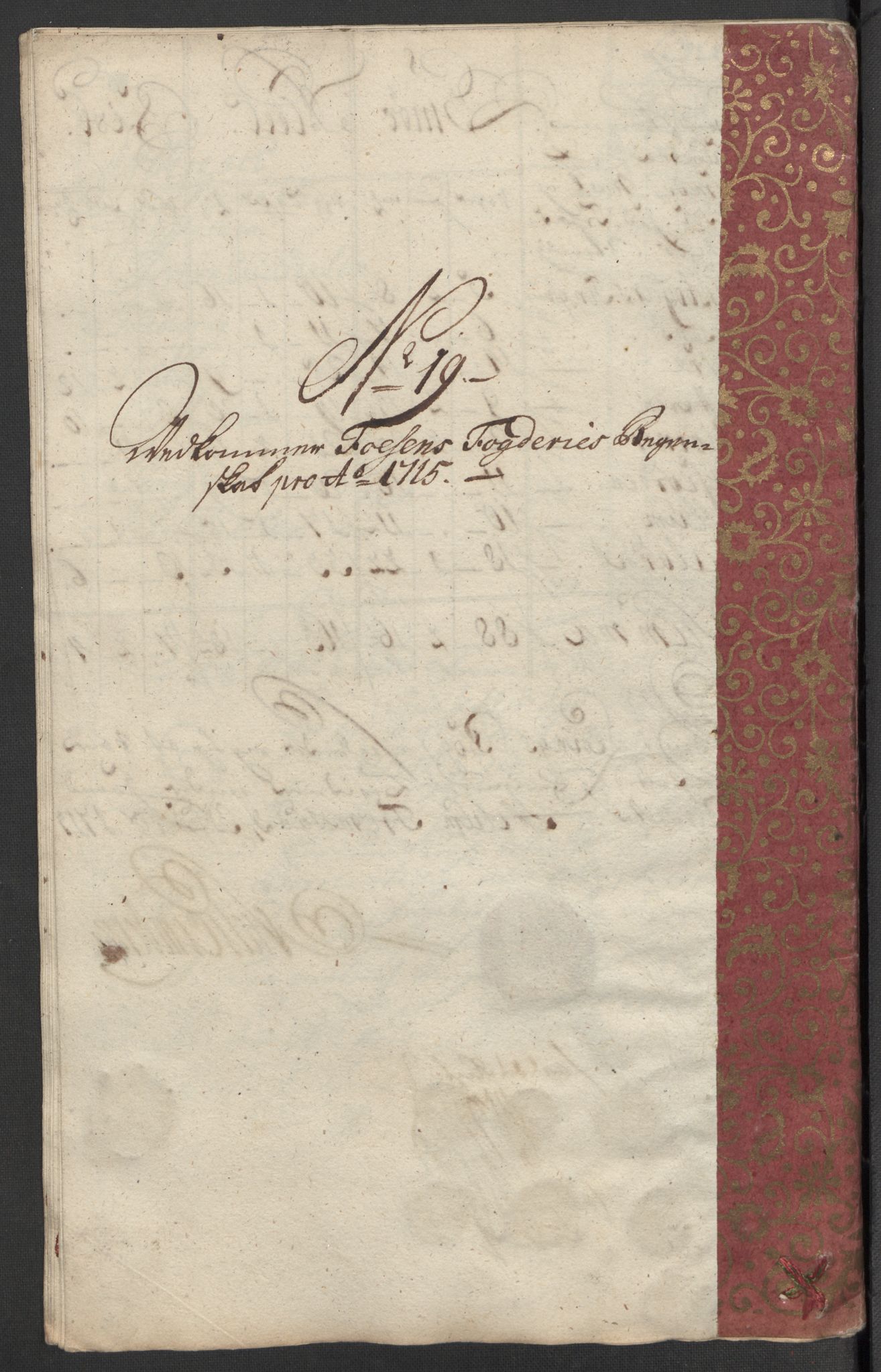 Rentekammeret inntil 1814, Reviderte regnskaper, Fogderegnskap, RA/EA-4092/R57/L3863: Fogderegnskap Fosen, 1715, p. 182