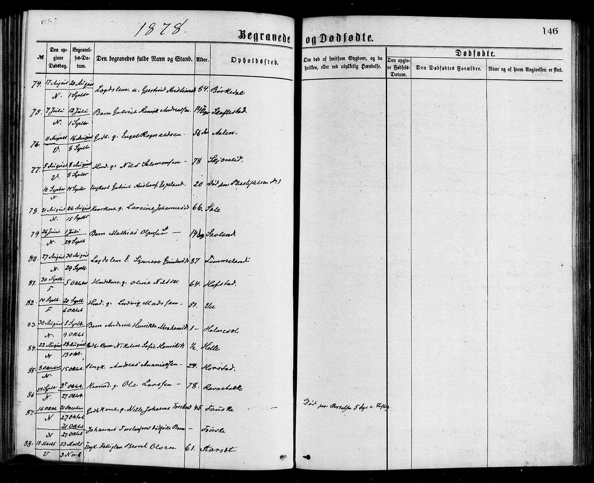 Førde sokneprestembete, AV/SAB-A-79901/H/Haa/Haaa/L0011: Parish register (official) no. A 11, 1877-1880, p. 146