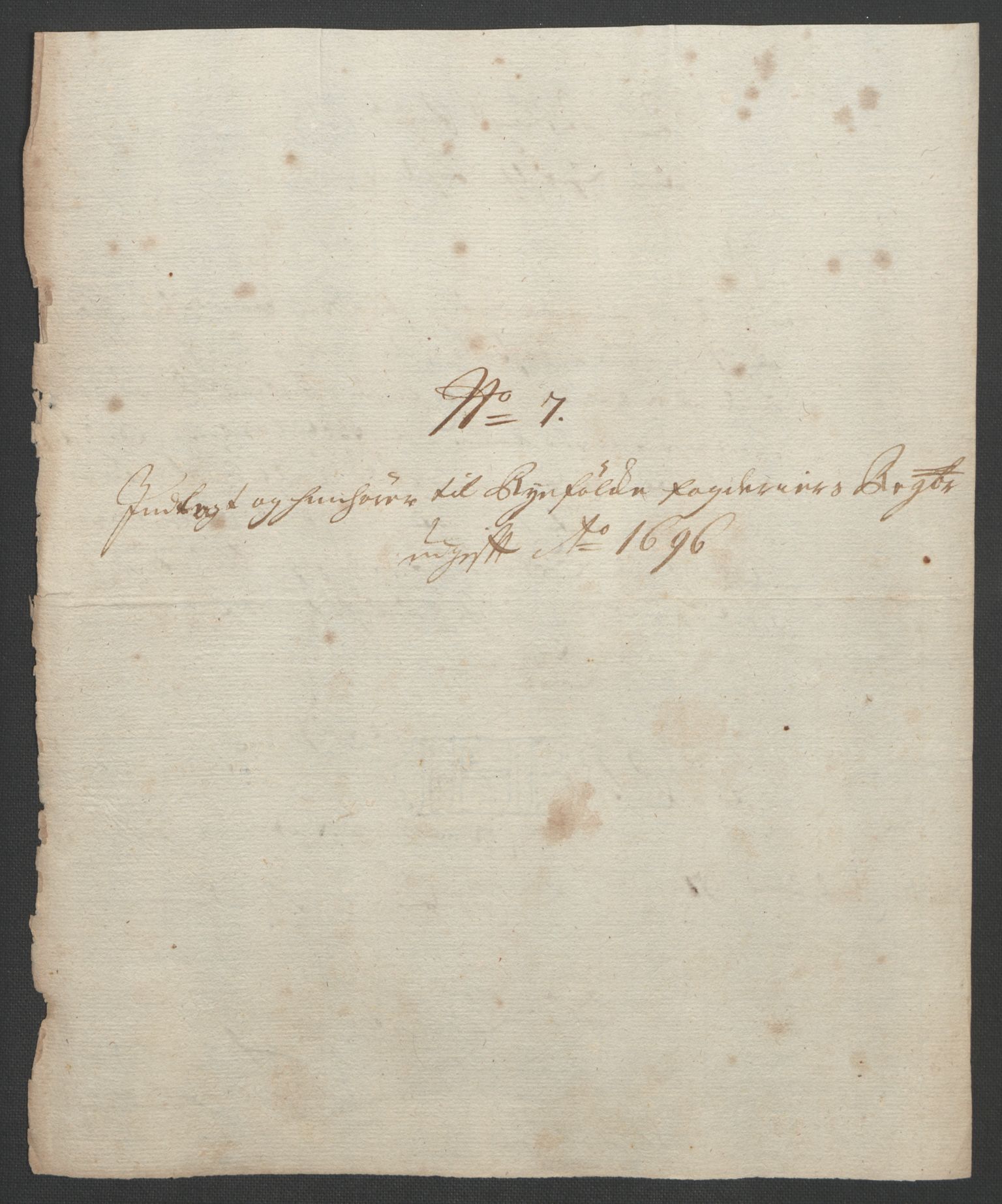 Rentekammeret inntil 1814, Reviderte regnskaper, Fogderegnskap, RA/EA-4092/R47/L2857: Fogderegnskap Ryfylke, 1694-1696, p. 306