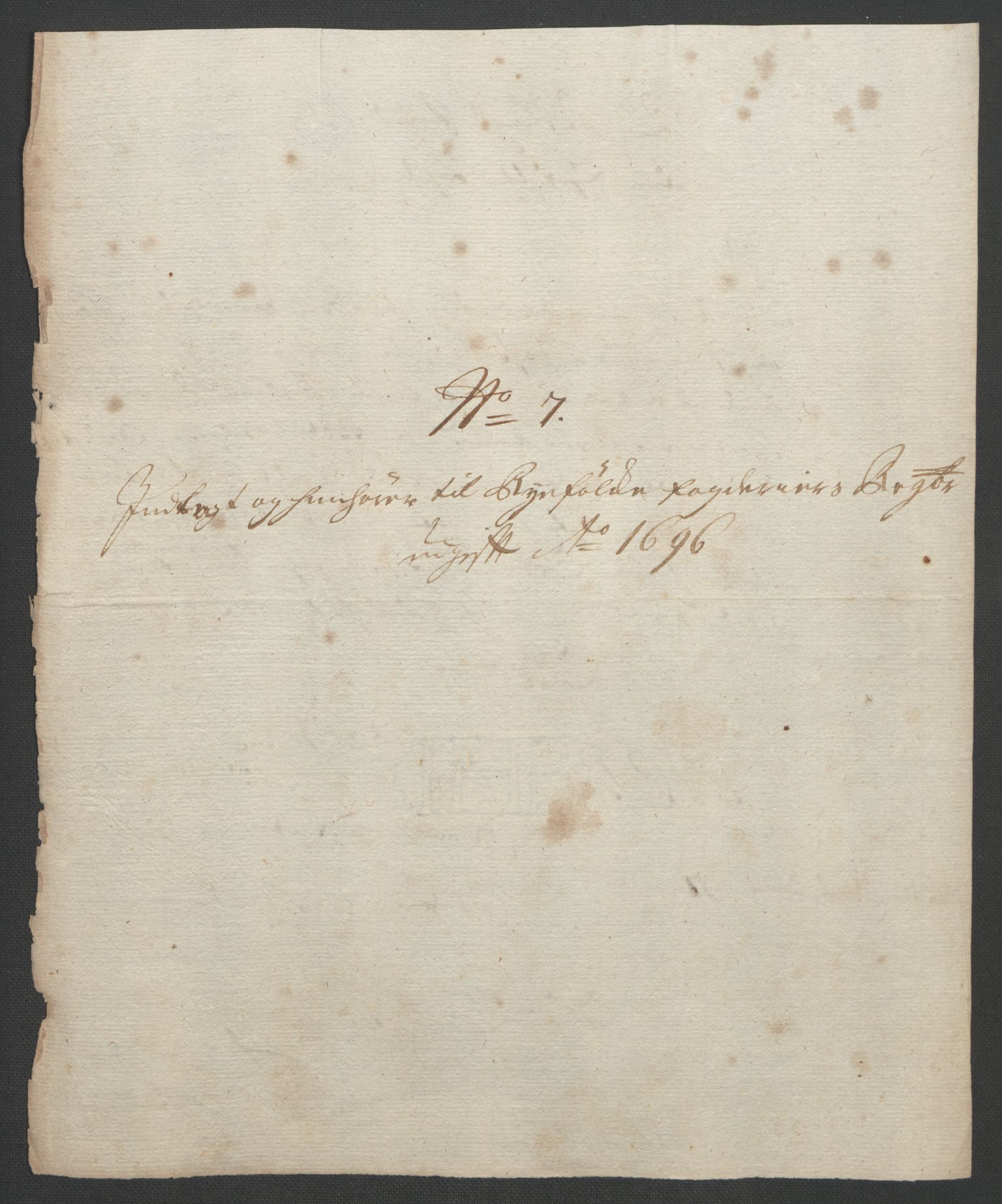 Rentekammeret inntil 1814, Reviderte regnskaper, Fogderegnskap, AV/RA-EA-4092/R47/L2857: Fogderegnskap Ryfylke, 1694-1696, p. 306