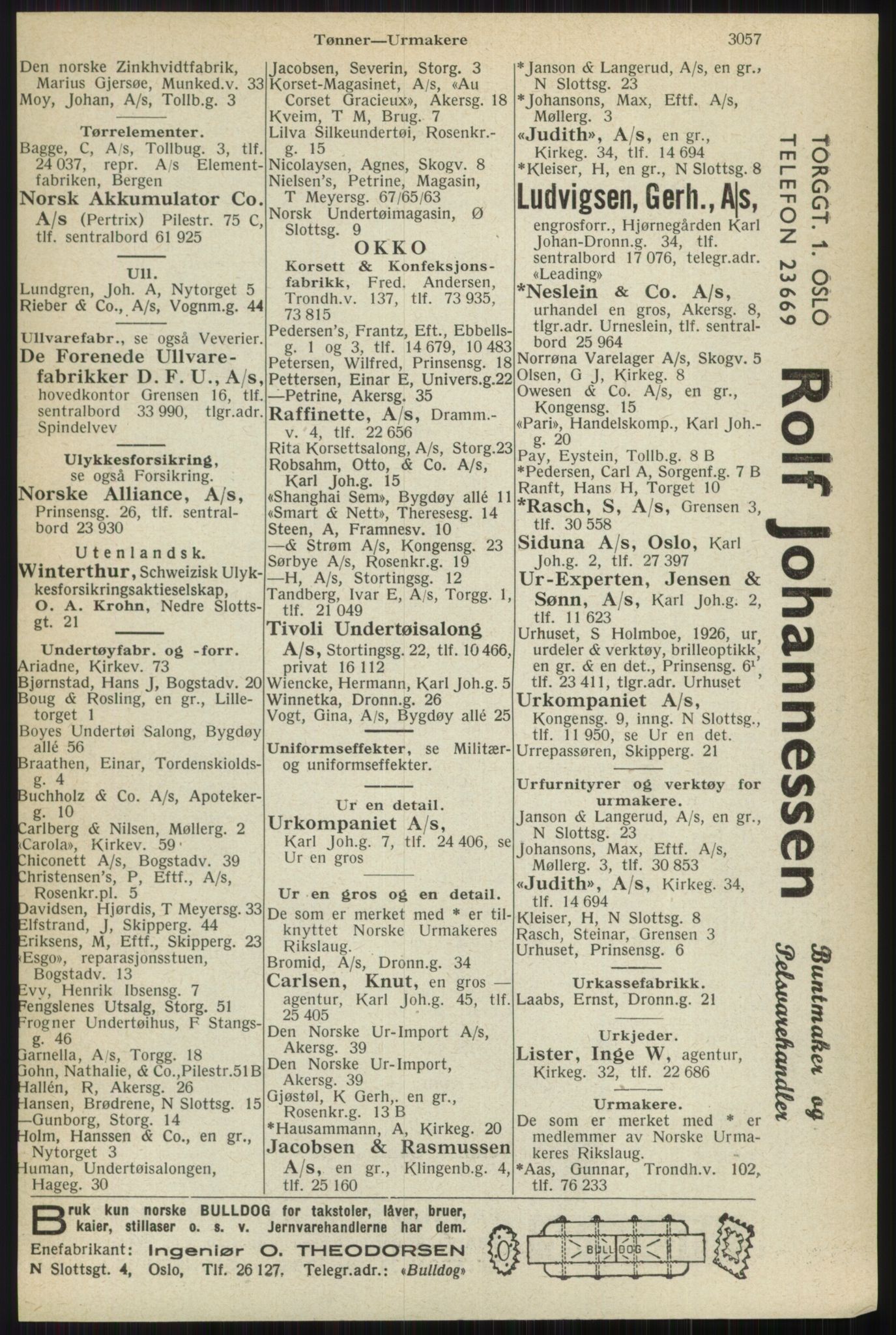 Kristiania/Oslo adressebok, PUBL/-, 1944, p. 3057