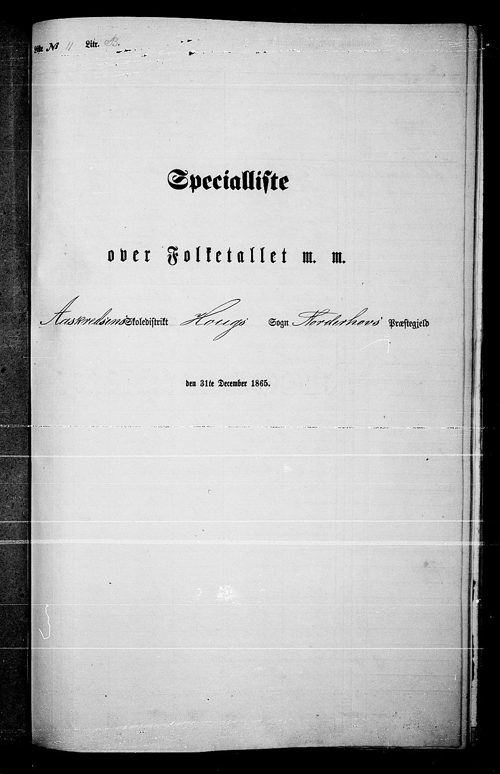 RA, 1865 census for Norderhov/Norderhov, Haug og Lunder, 1865, p. 259