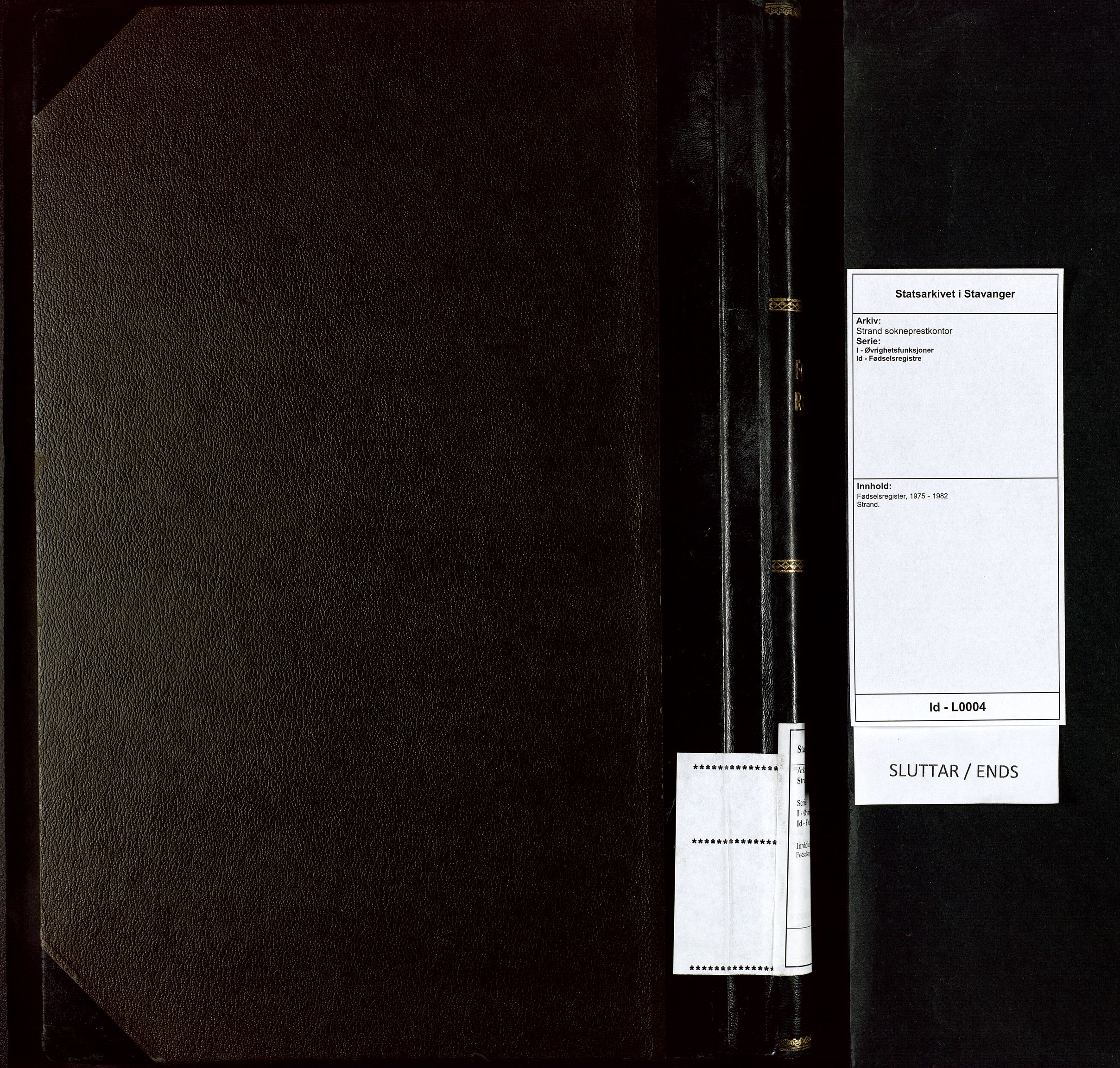 Strand sokneprestkontor, SAST/A-101828/I/Id/L0004: Birth register no. 4, 1975-1982