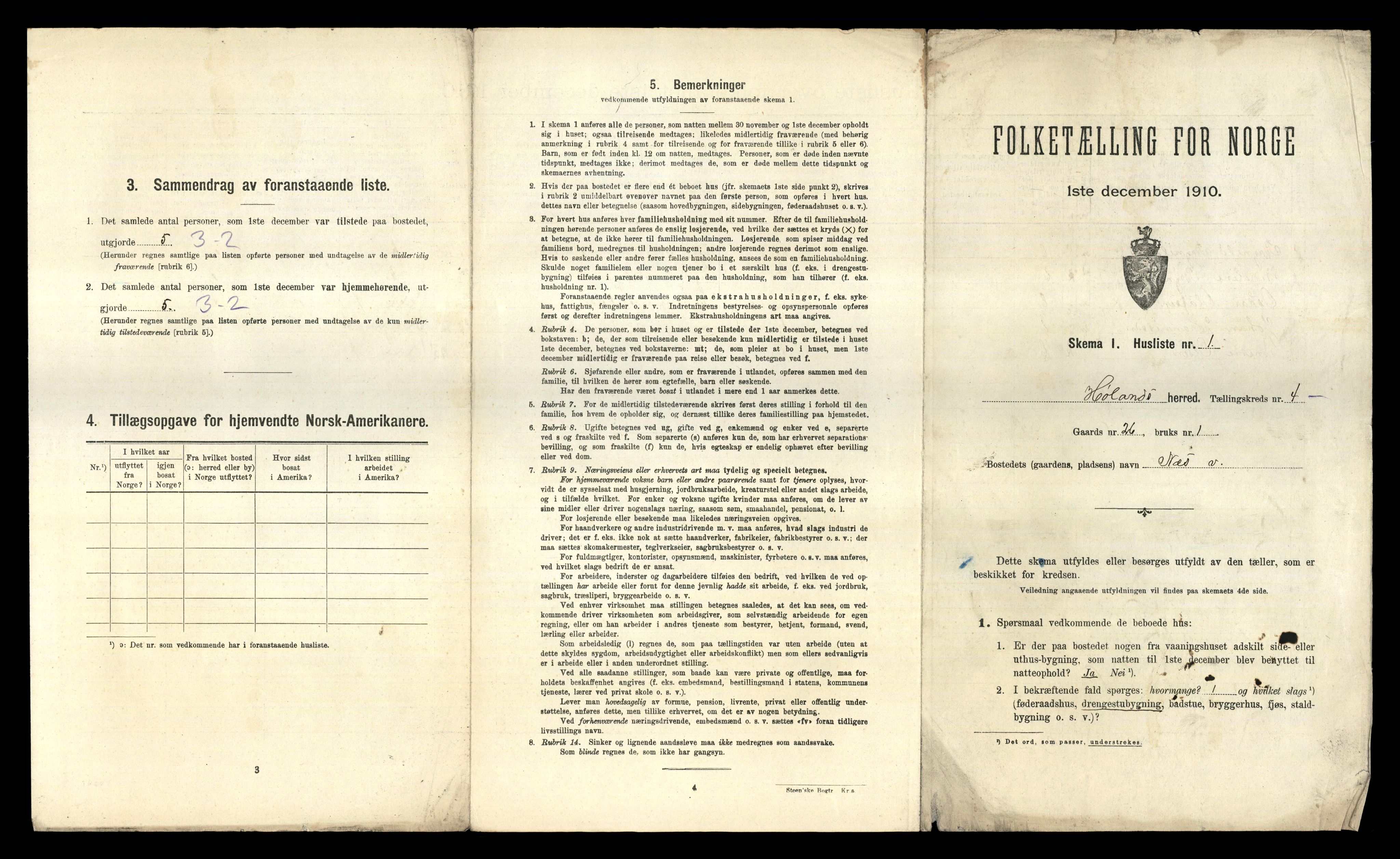 RA, 1910 census for Høland, 1910, p. 647