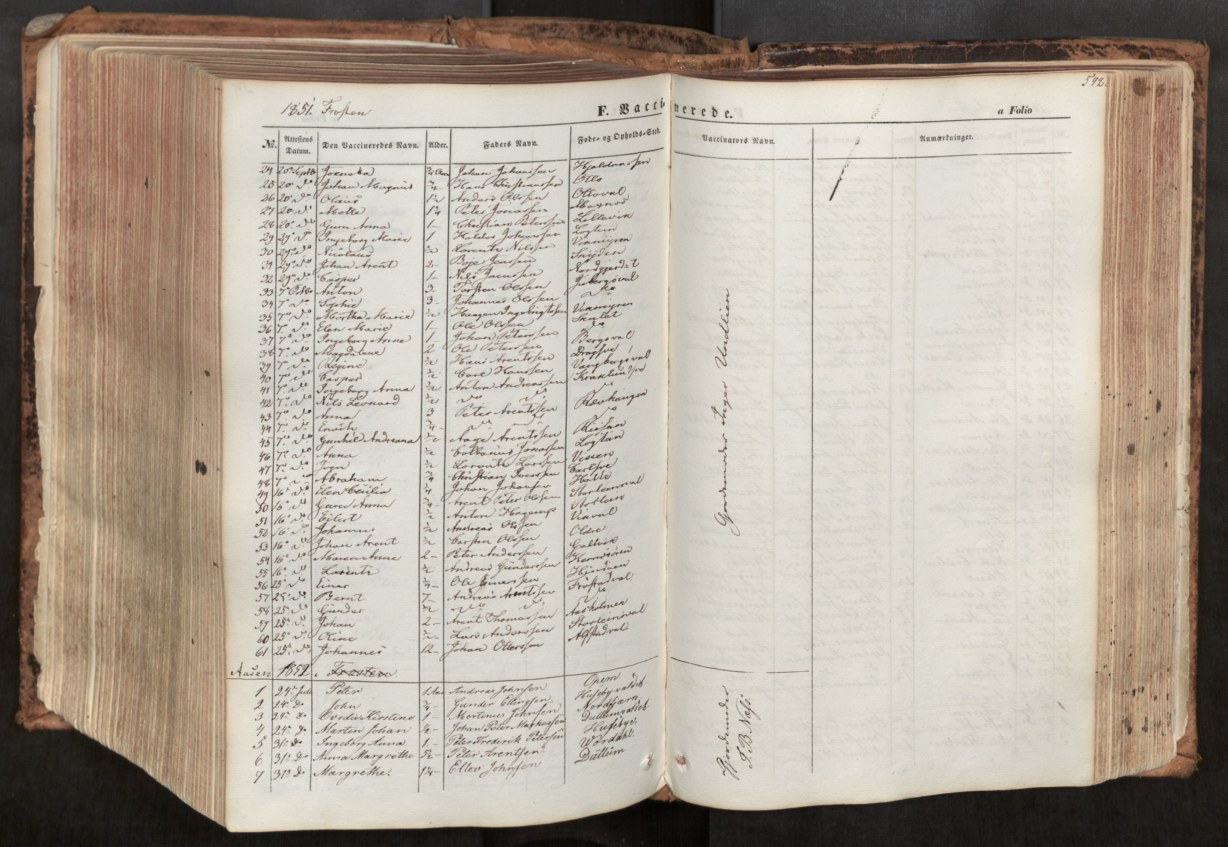 Ministerialprotokoller, klokkerbøker og fødselsregistre - Nord-Trøndelag, SAT/A-1458/713/L0116: Parish register (official) no. 713A07, 1850-1877, p. 592