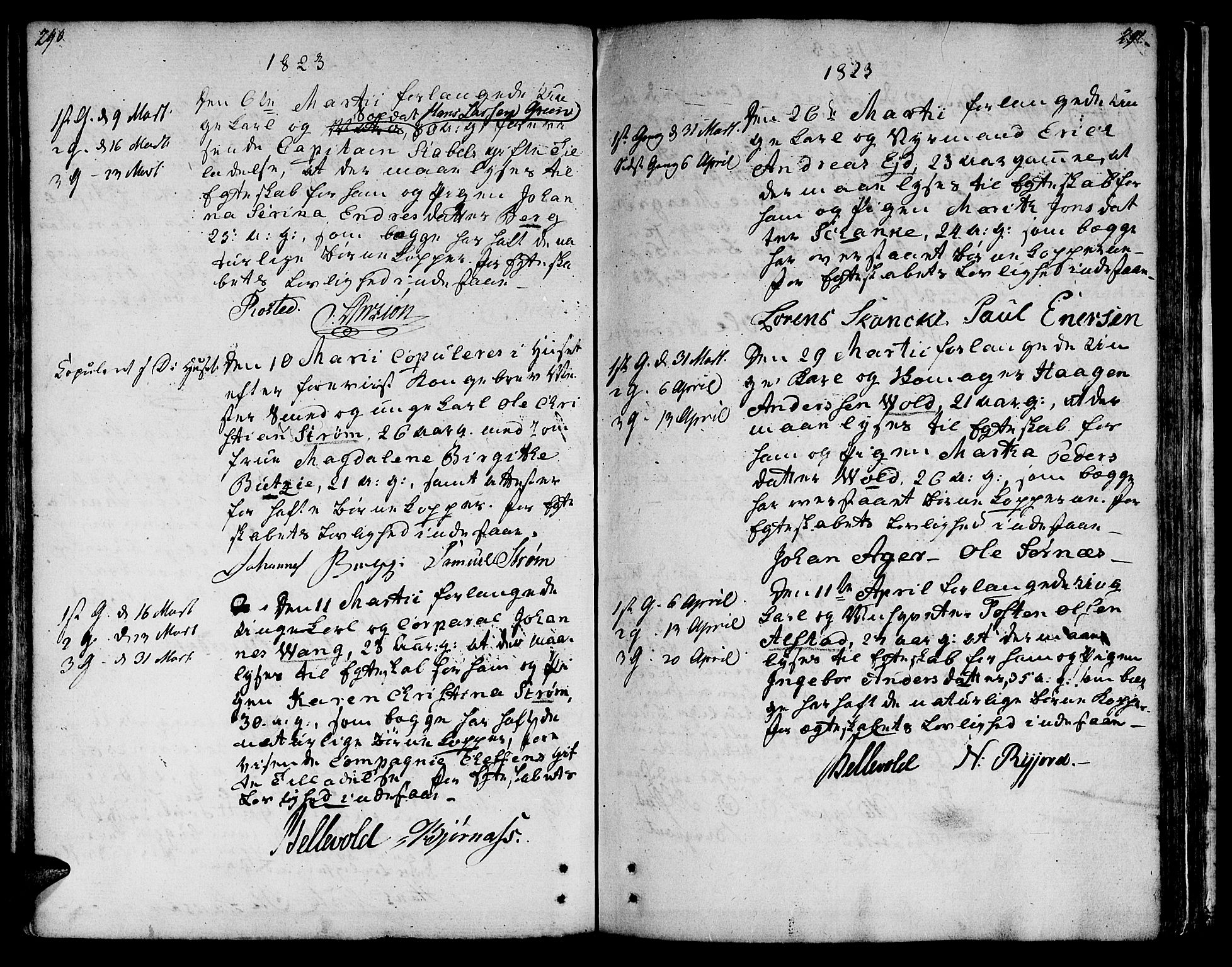 Ministerialprotokoller, klokkerbøker og fødselsregistre - Sør-Trøndelag, SAT/A-1456/601/L0042: Parish register (official) no. 601A10, 1802-1830, p. 290-291