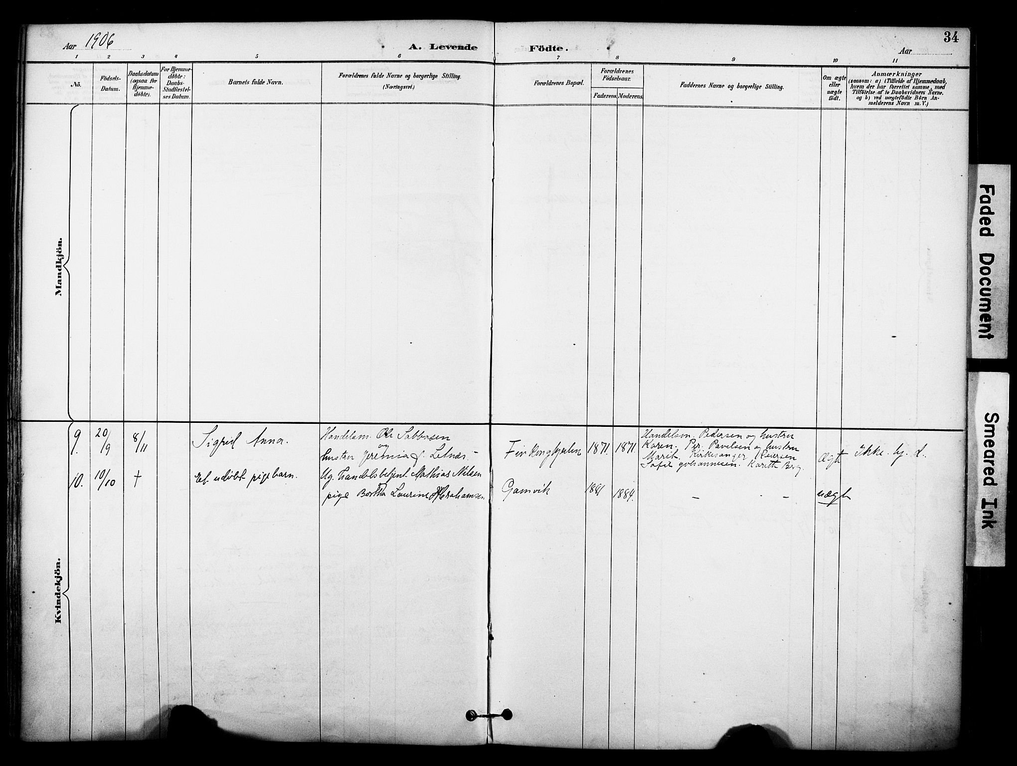 Tana sokneprestkontor, AV/SATØ-S-1334/H/Ha/L0006kirke: Parish register (official) no. 6, 1892-1908, p. 34