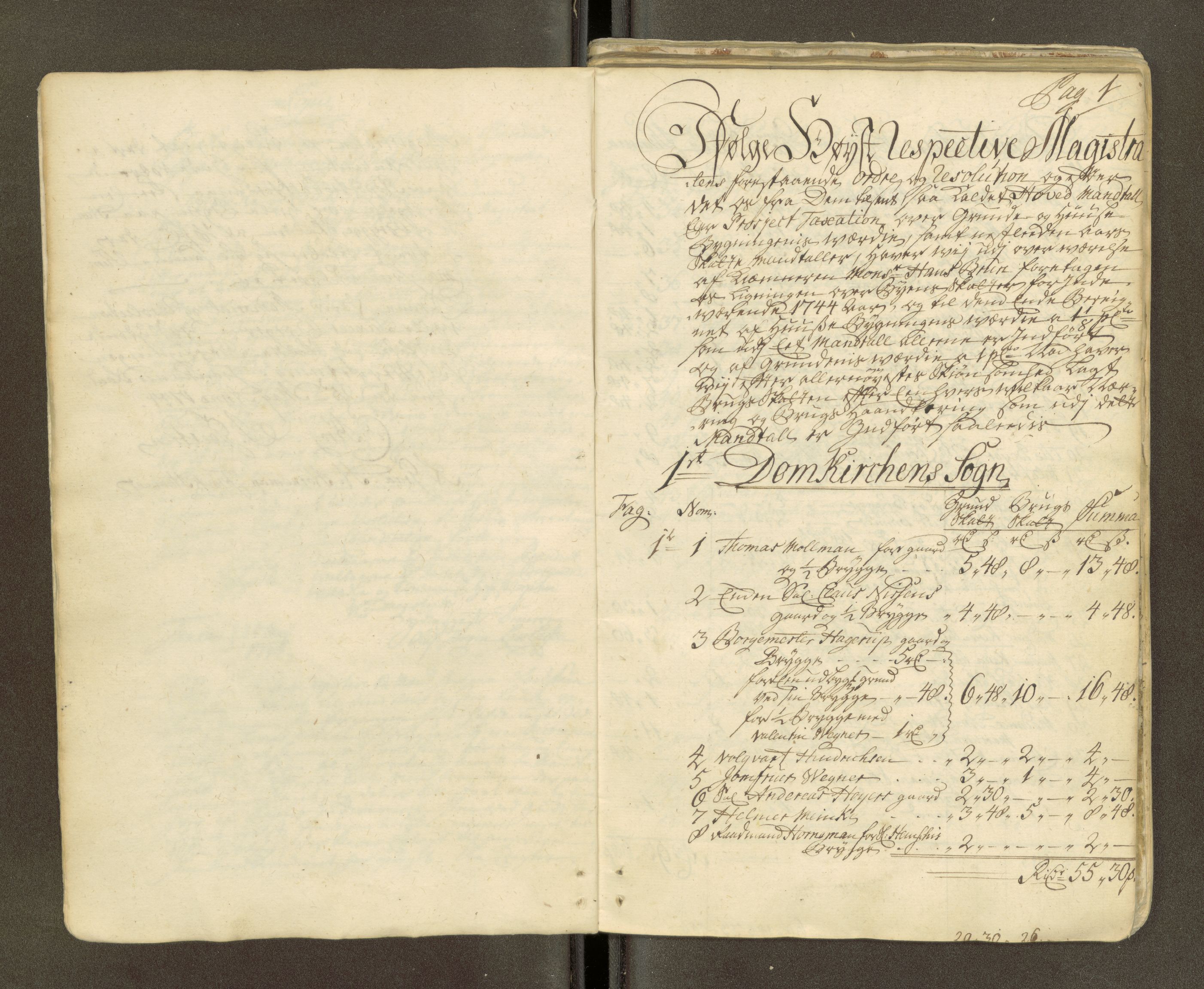 Trondheim magistrat, AV/SAT-A-4372/D/Da/L0007: Skattemanntall, 1740-1745, p. 356