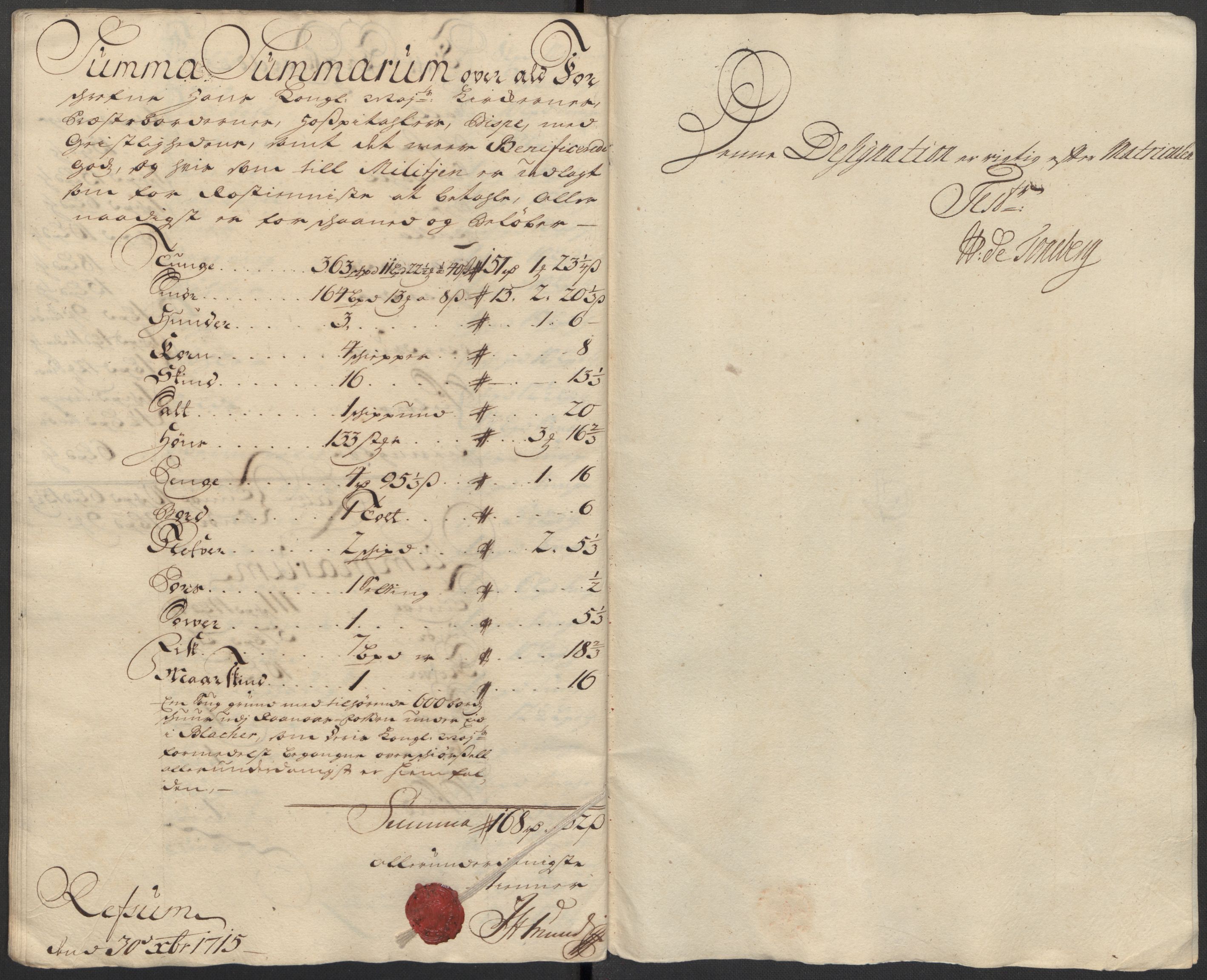 Rentekammeret inntil 1814, Reviderte regnskaper, Fogderegnskap, AV/RA-EA-4092/R11/L0597: Fogderegnskap Nedre Romerike, 1715, p. 108