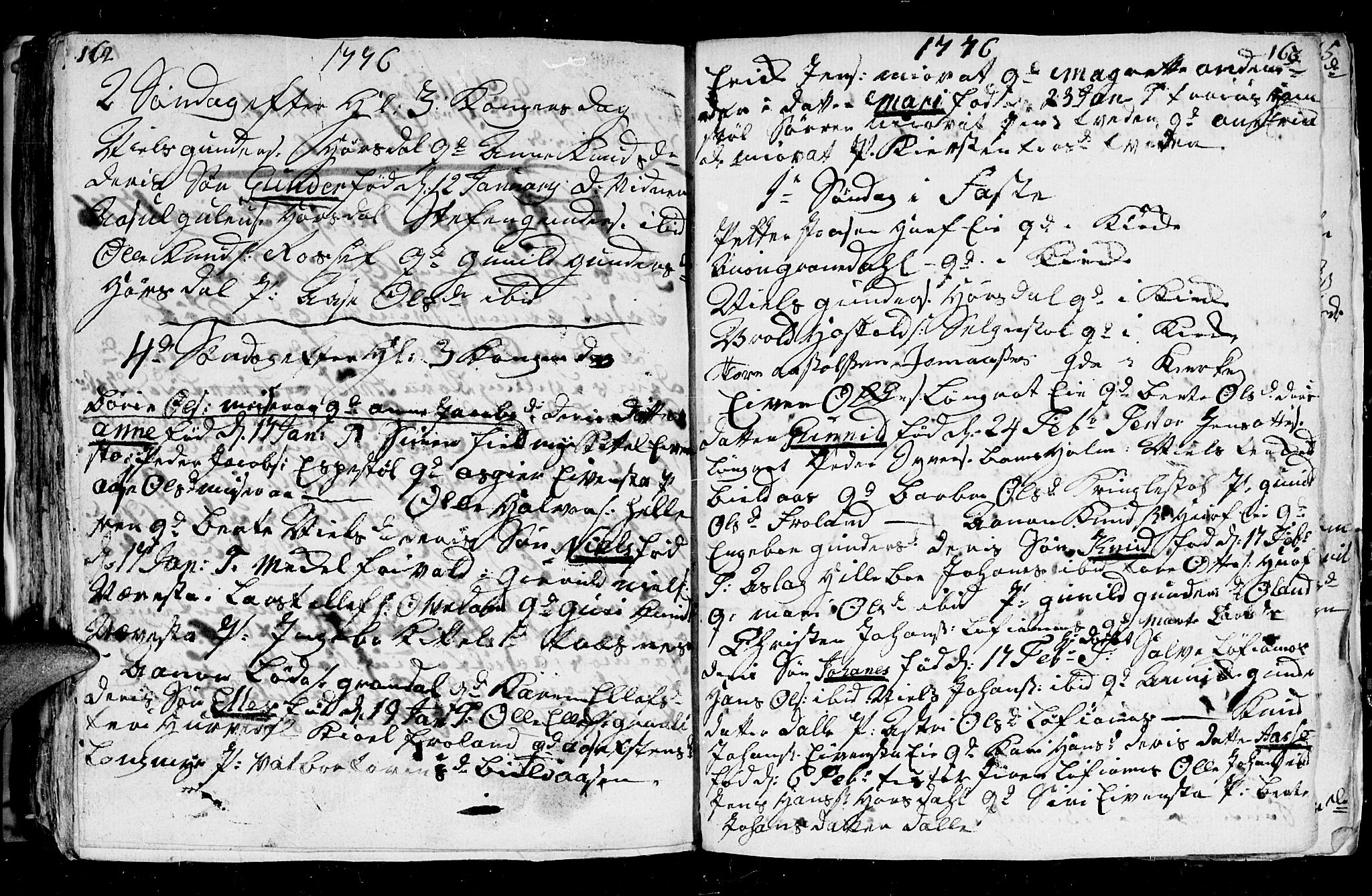 Froland sokneprestkontor, AV/SAK-1111-0013/F/Fb/L0003: Parish register (copy) no. B 3, 1759-1776, p. 162-163