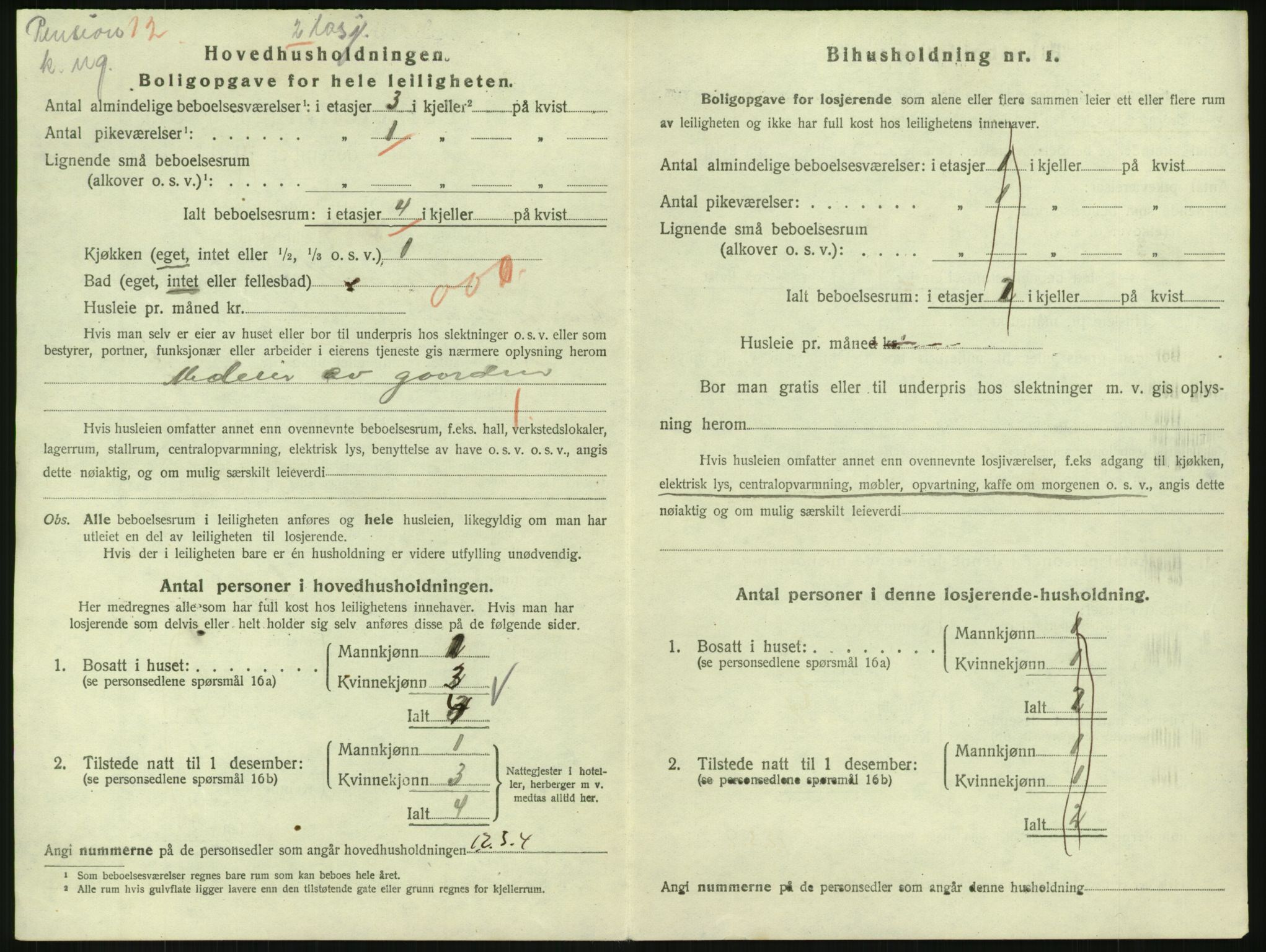 SAH, 1920 census for Gjøvik, 1920, p. 1327