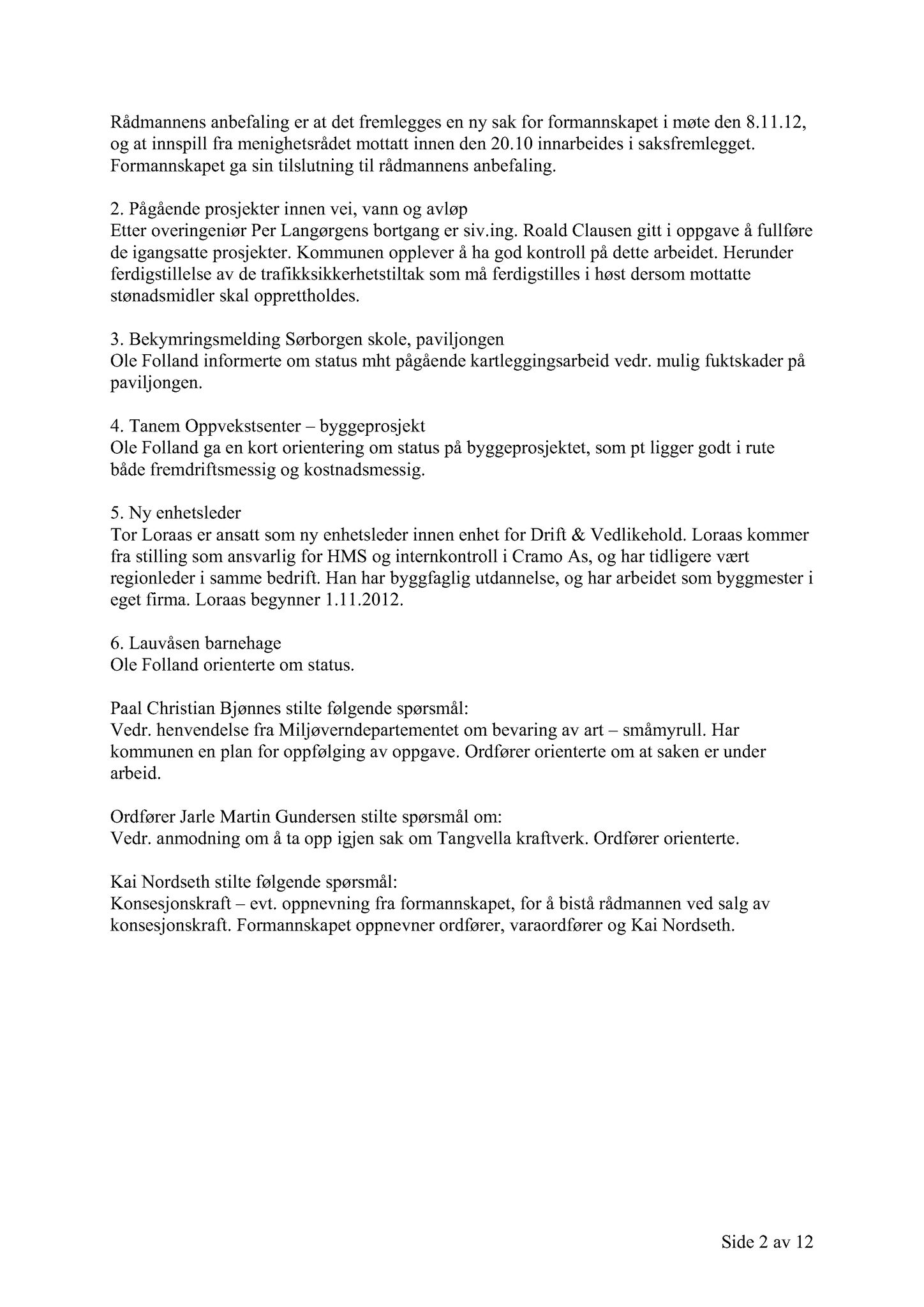 Klæbu Kommune, TRKO/KK/02-FS/L005: Formannsskapet - Møtedokumenter, 2012, p. 2382