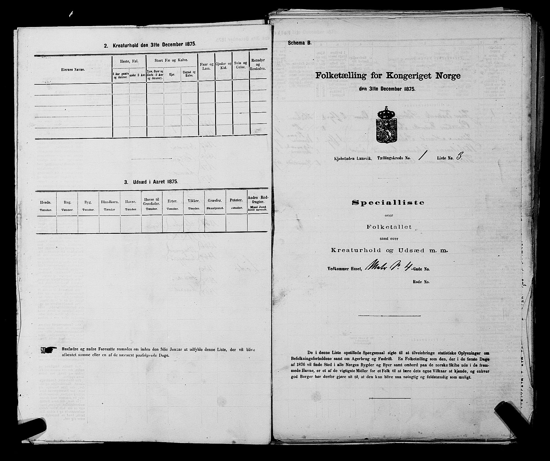 SAKO, 1875 census for 0707P Larvik, 1875, p. 34