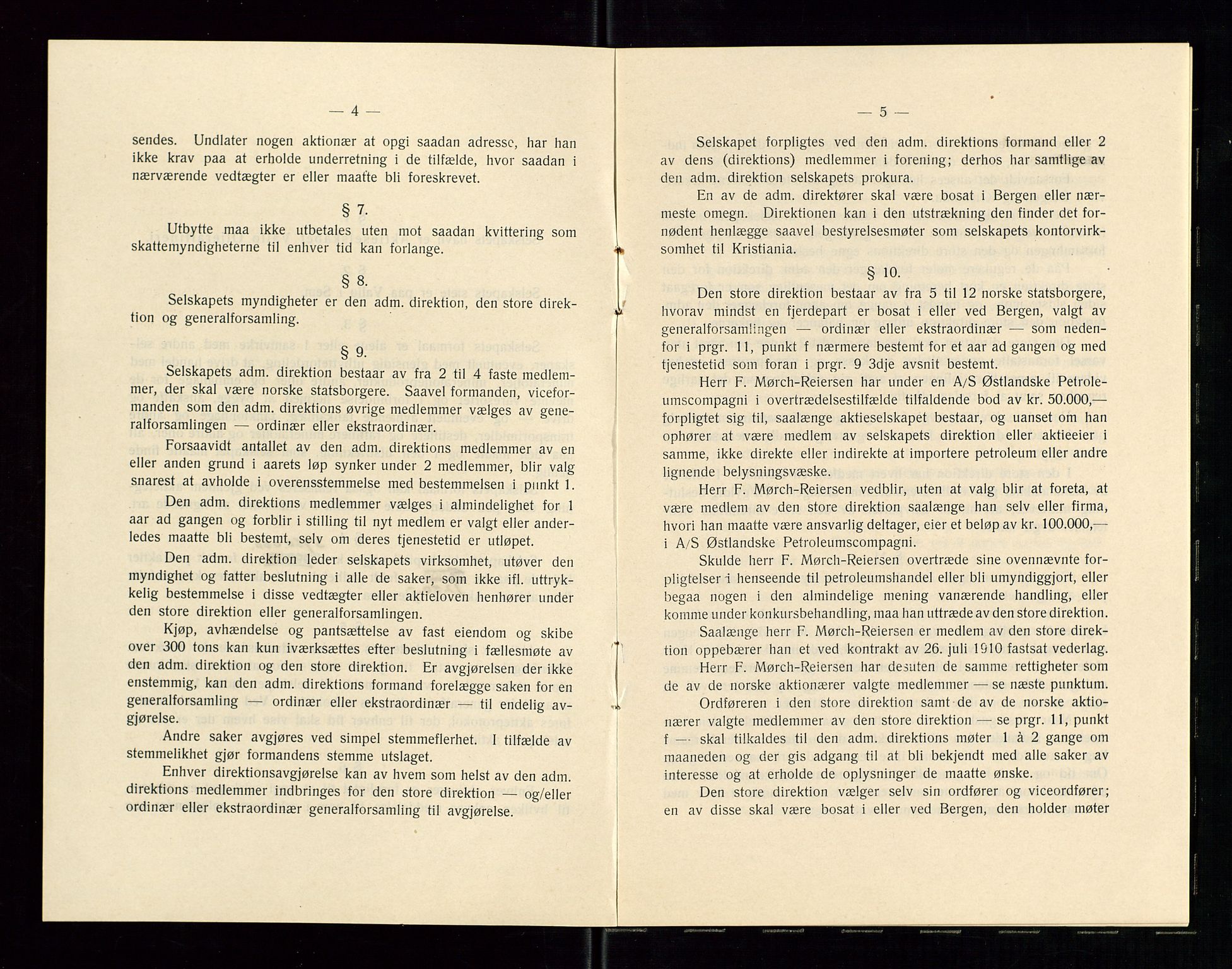 Pa 1536 - Esso Norge as, Vallø Oljeraffineri og lager, AV/SAST-A-101956/A/Aa/L0002: Vallø Oljeraffineri ordinær og ekstraordinær generalforsamling 1934. Ordinær generalforsamling Vallø Oljeraffineri, Norsk Amerikansk Petroleuns co., Vestlandske Petroleums co. 1935., 1934-1935, p. 29