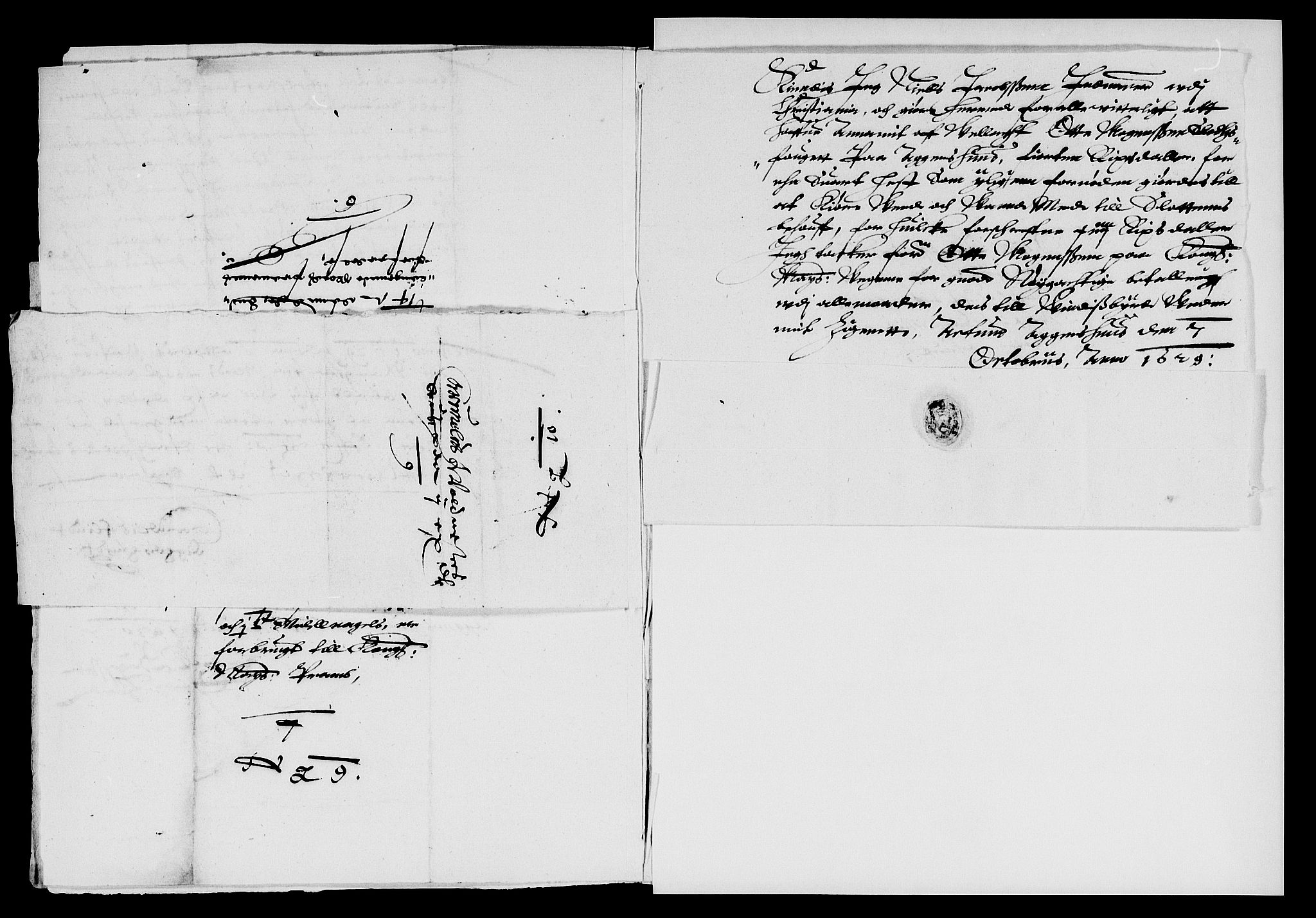 Rentekammeret inntil 1814, Reviderte regnskaper, Lensregnskaper, AV/RA-EA-5023/R/Rb/Rba/L0095: Akershus len, 1629-1630