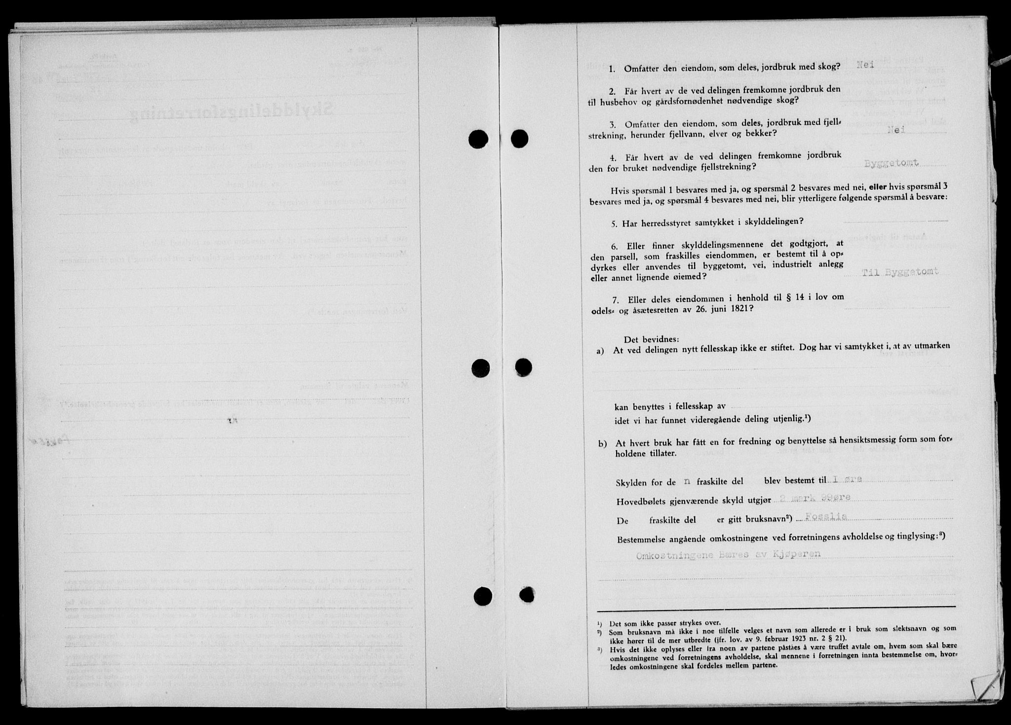 Lofoten sorenskriveri, SAT/A-0017/1/2/2C/L0013a: Mortgage book no. 13a, 1944-1946, Diary no: : 1028/1945