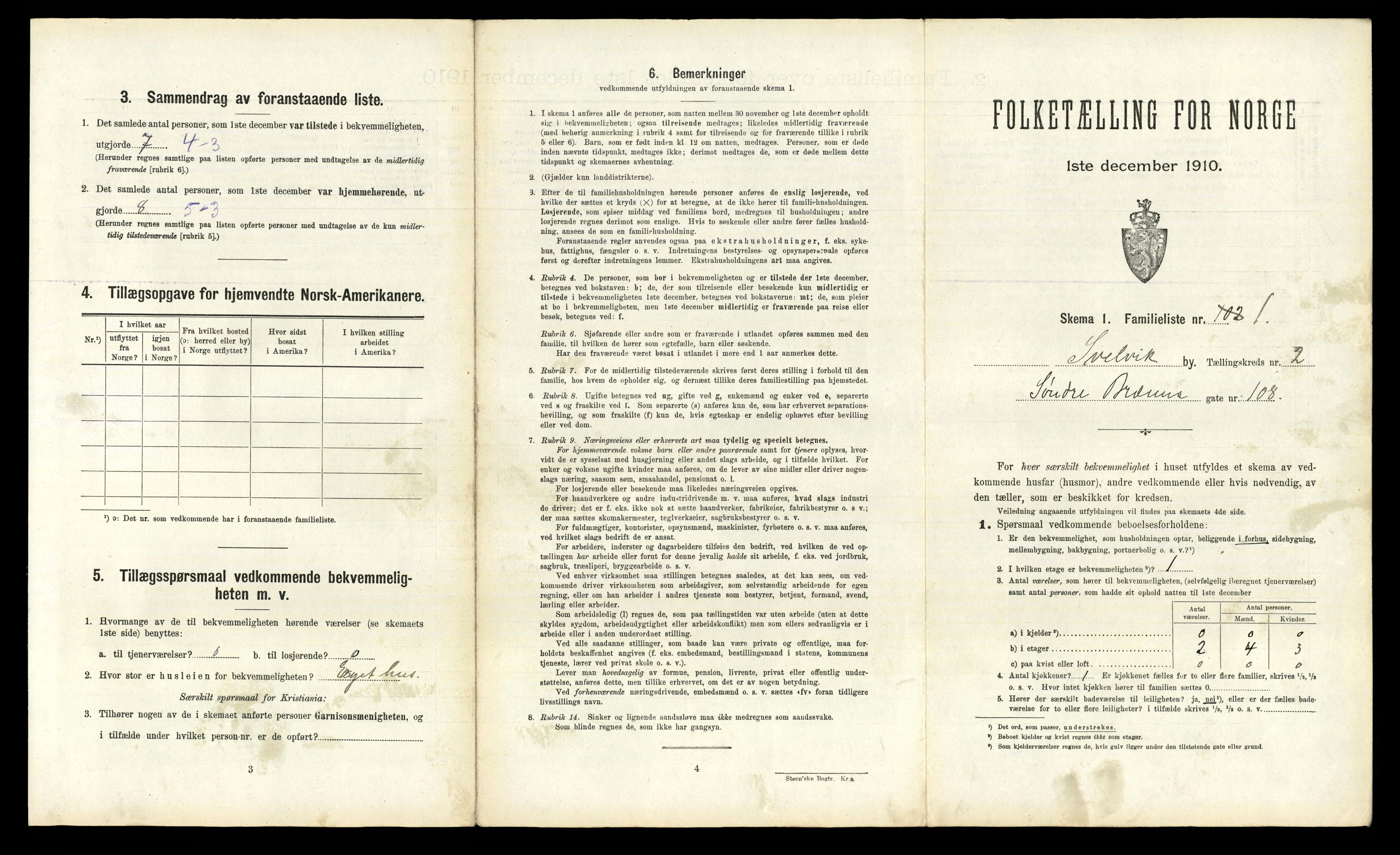 RA, 1910 census for Svelvik, 1910, p. 486