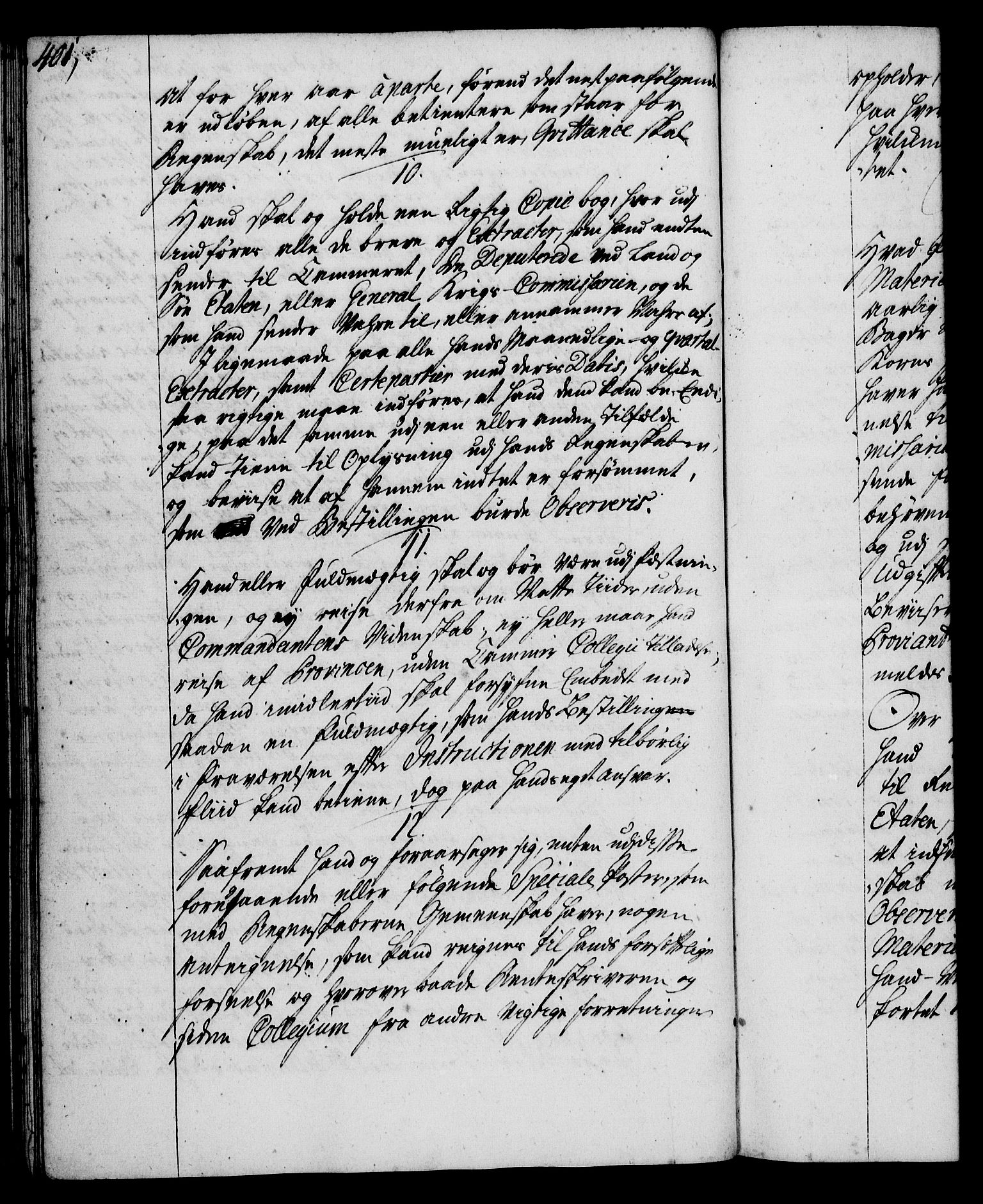 Rentekammeret, Kammerkanselliet, RA/EA-3111/G/Gg/Ggi/L0002: Norsk instruksjonsprotokoll med register (merket RK 53.35), 1729-1751, p. 401