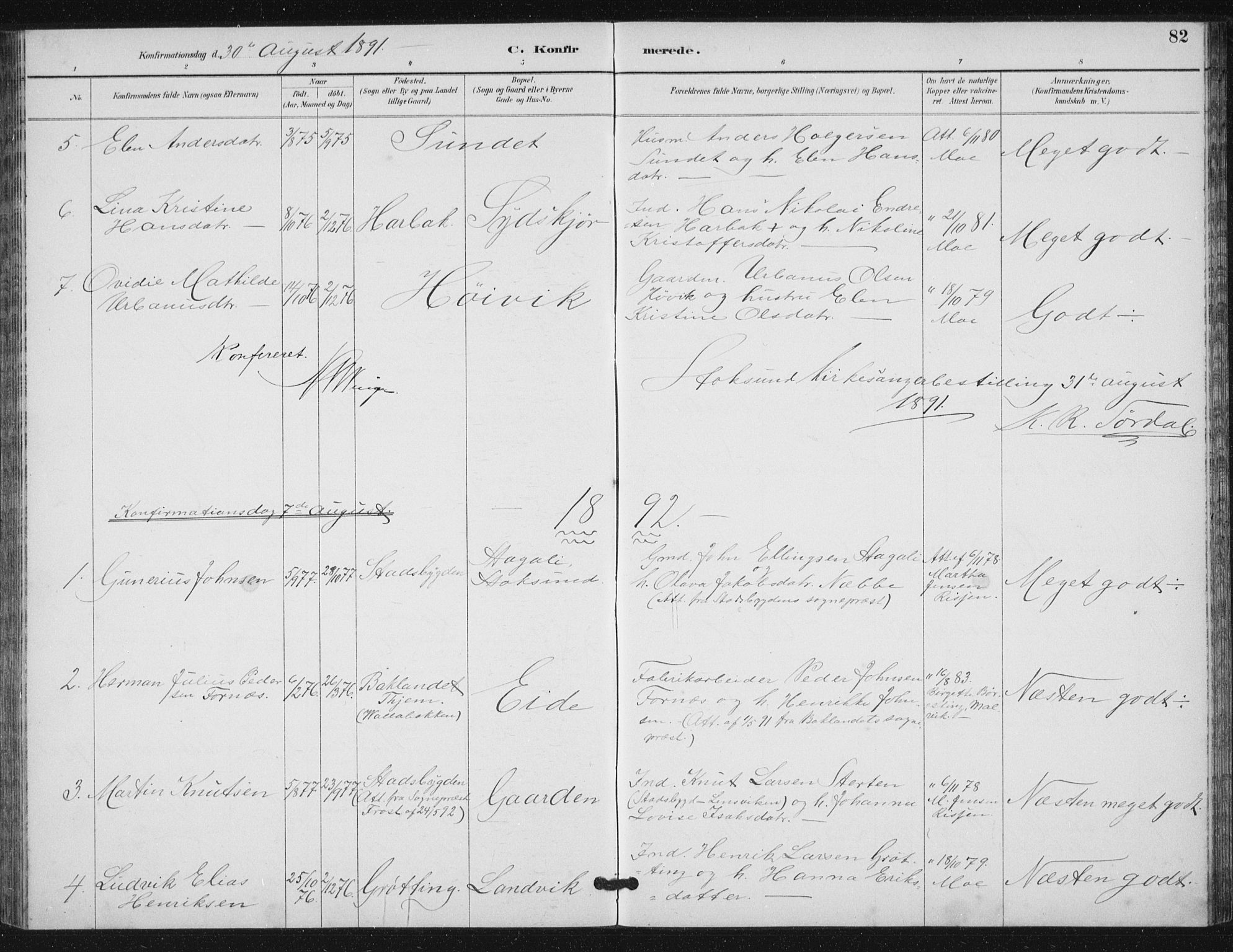 Ministerialprotokoller, klokkerbøker og fødselsregistre - Sør-Trøndelag, SAT/A-1456/656/L0698: Parish register (copy) no. 656C04, 1890-1904, p. 82