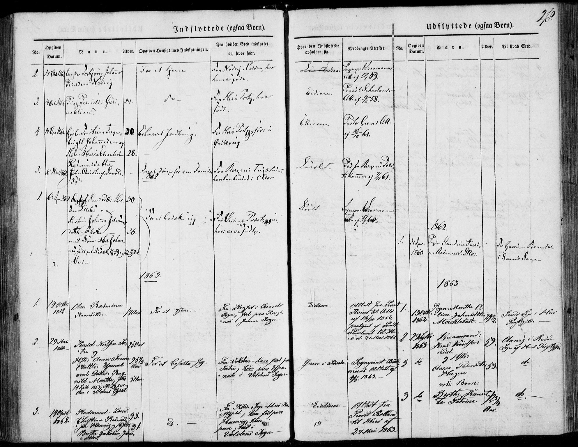 Ministerialprotokoller, klokkerbøker og fødselsregistre - Møre og Romsdal, SAT/A-1454/502/L0023: Parish register (official) no. 502A01, 1844-1873, p. 278