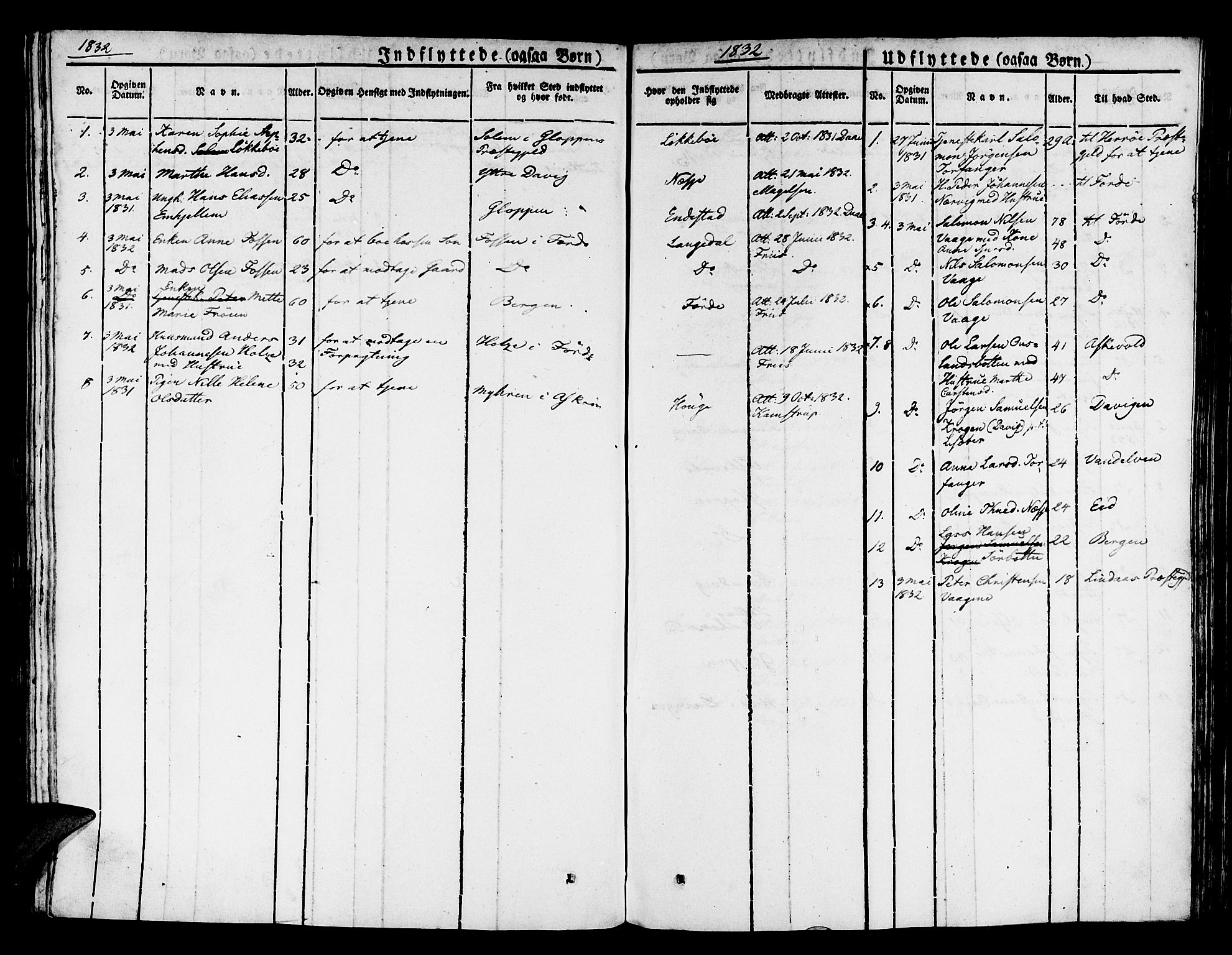 Kinn sokneprestembete, SAB/A-80801/H/Haa/Haaa/L0004/0002: Parish register (official) no. A 4II, 1822-1840, p. 9