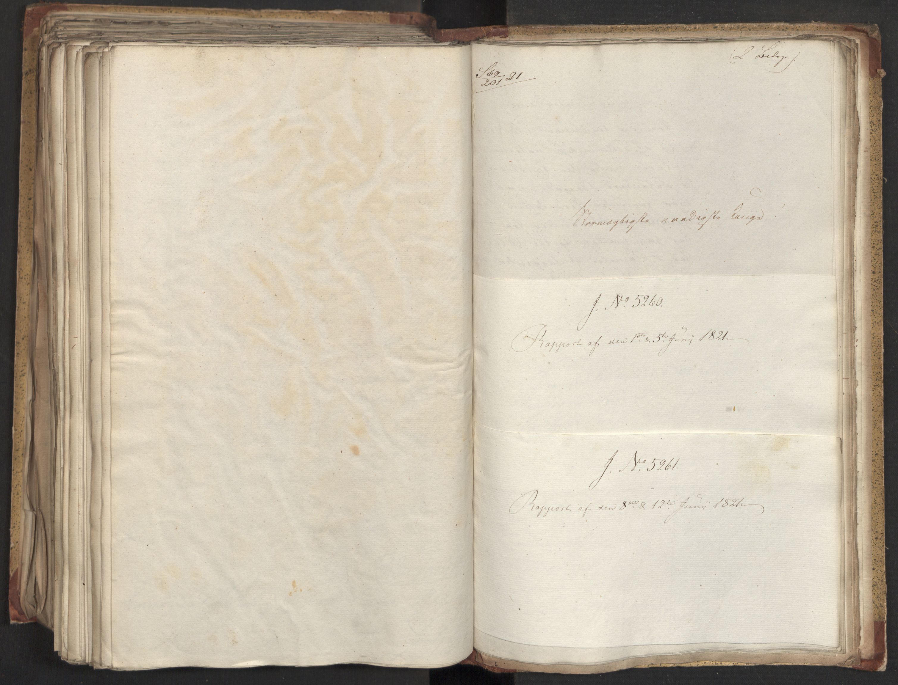 Statsrådsavdelingen i Stockholm, AV/RA-S-1003/D/Da/L0026: Regjeringsinnstillinger nr. 5069-5274, 1821, p. 408