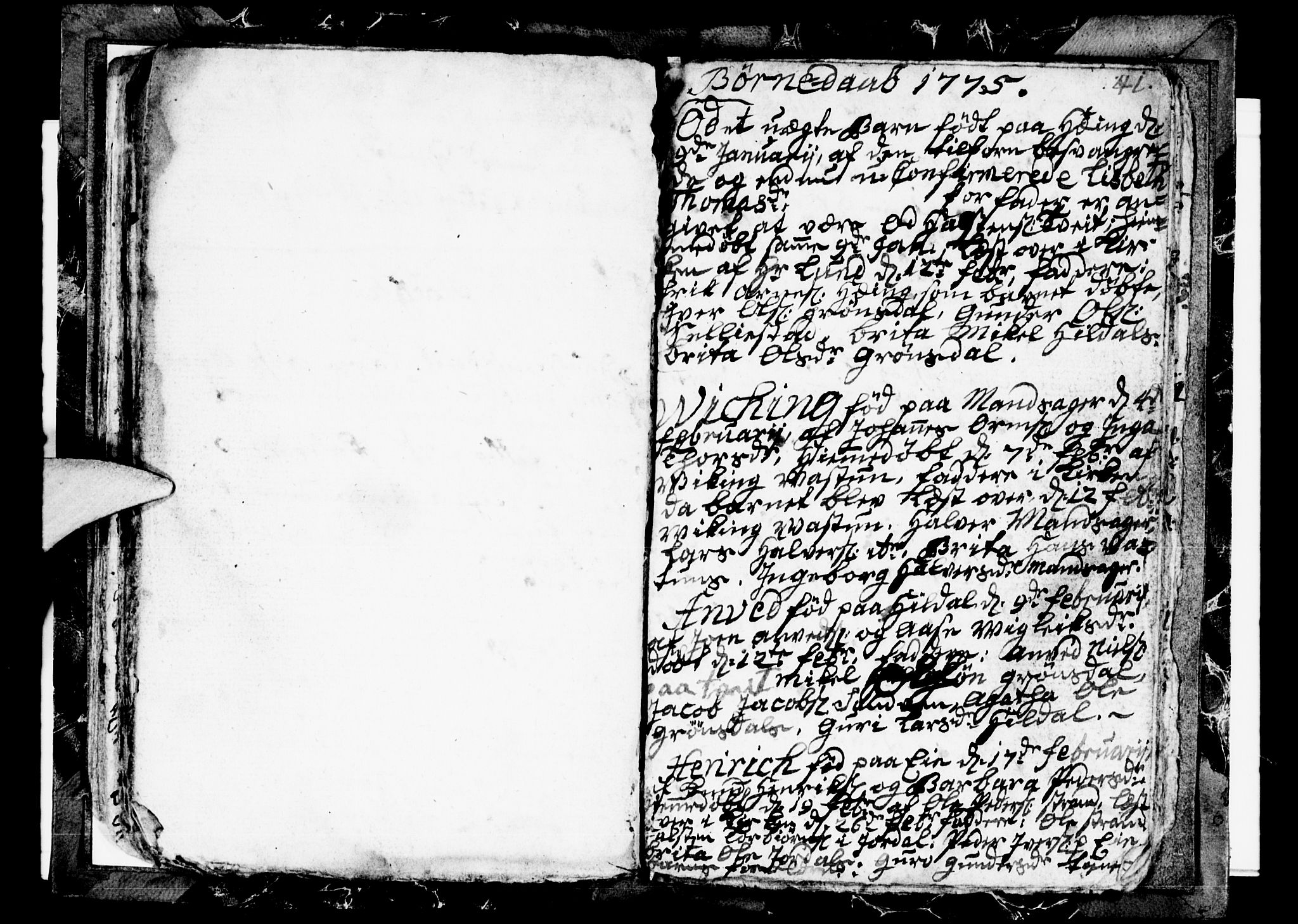 Odda Sokneprestembete, AV/SAB-A-77201/H/Hab: Parish register (copy) no. A 1, 1775-1778, p. 60-61