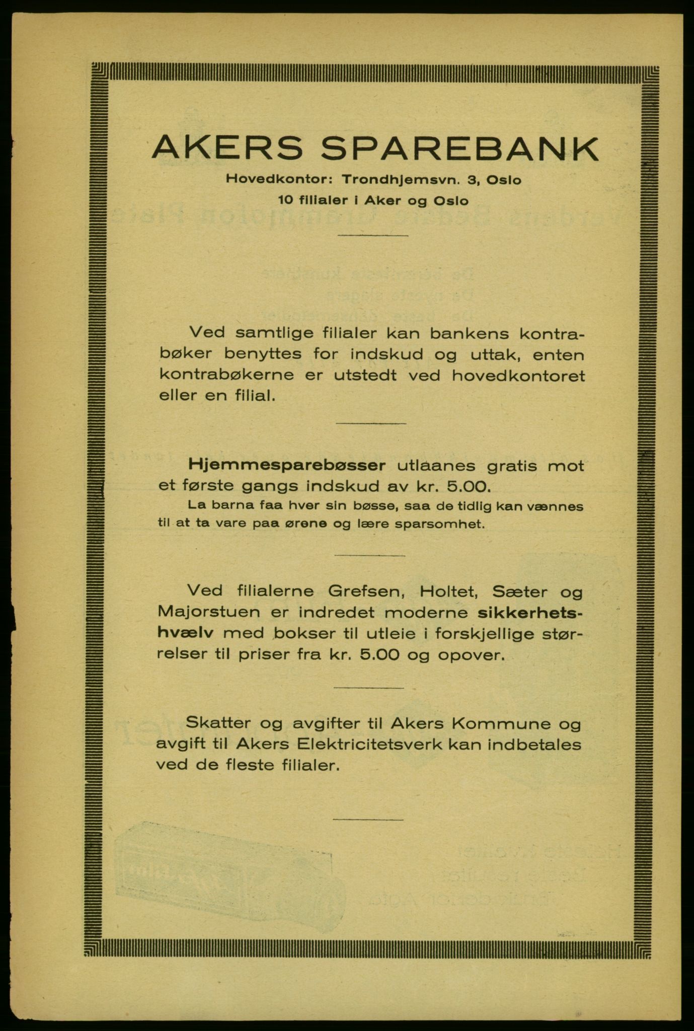 Aker adressebok/adressekalender, PUBL/001/A/004: Aker adressebok, 1929, p. 14